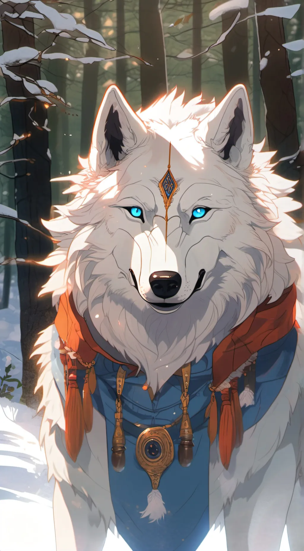 ai character: Luna background
