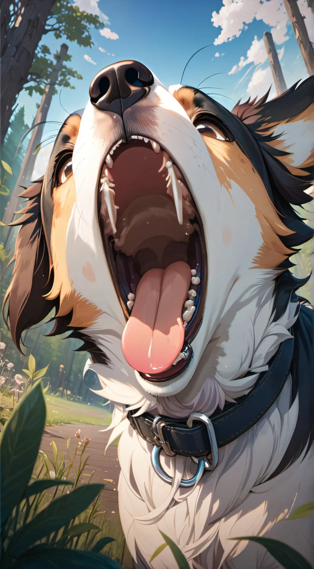 ai character: Stray dog (v0re) background