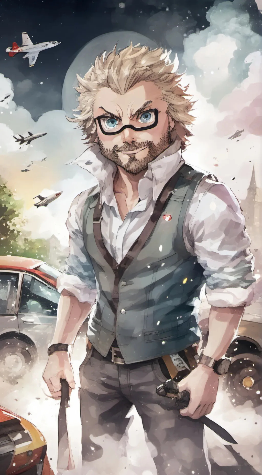 ai character: Justin background