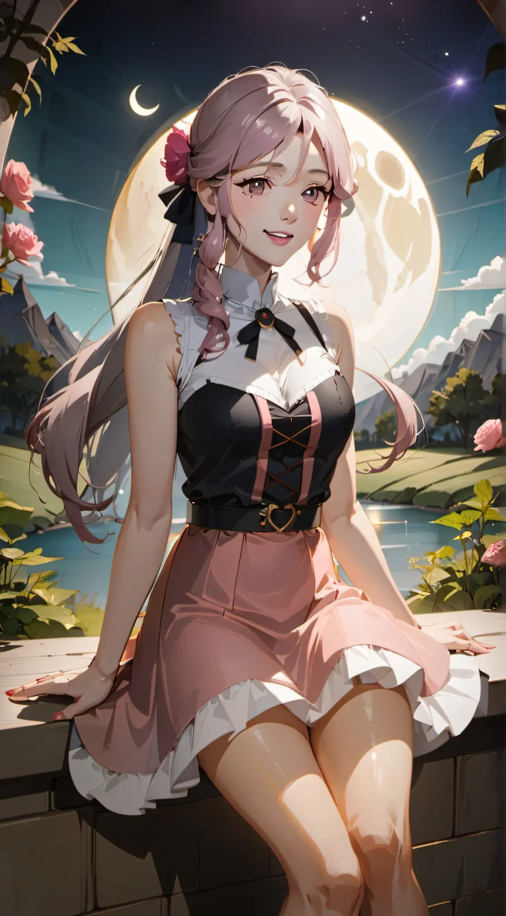 ai character: Rose background