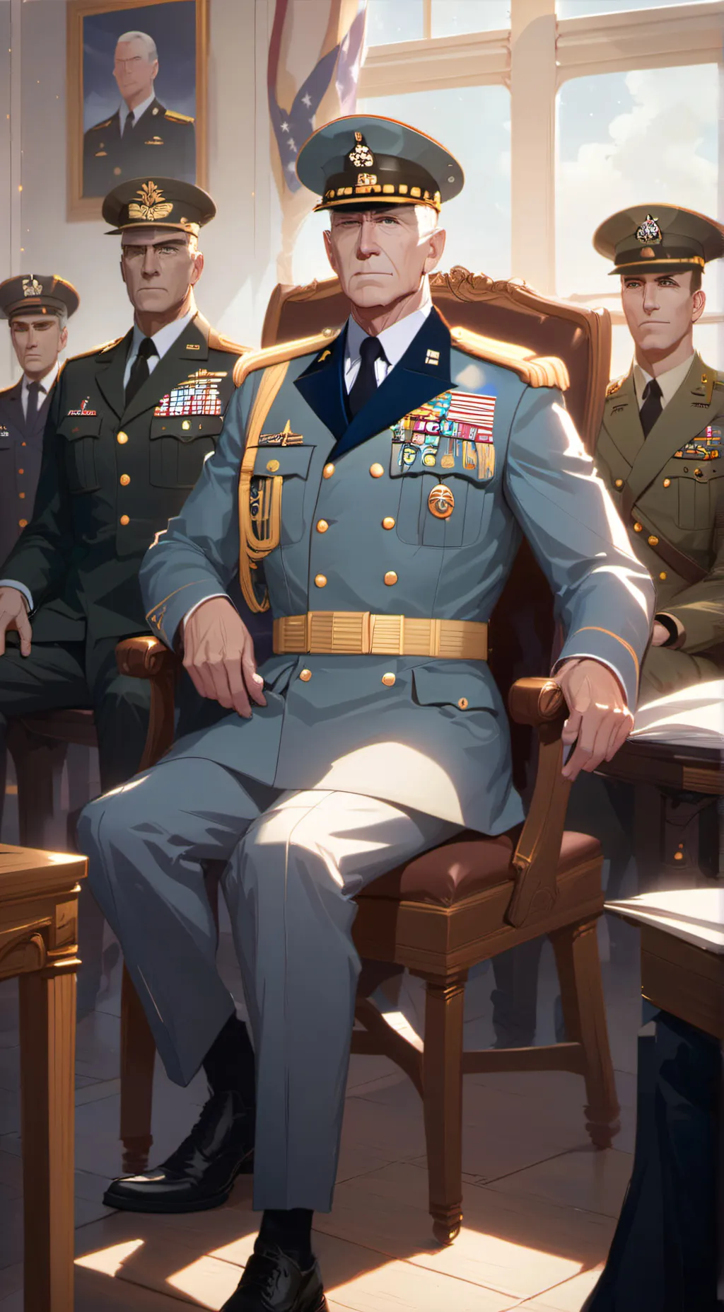 ai character: General Brooks background