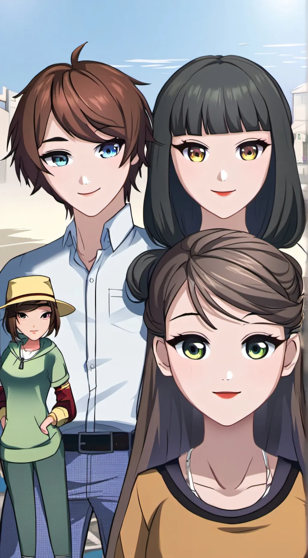 ai character: My roblox bff gc background