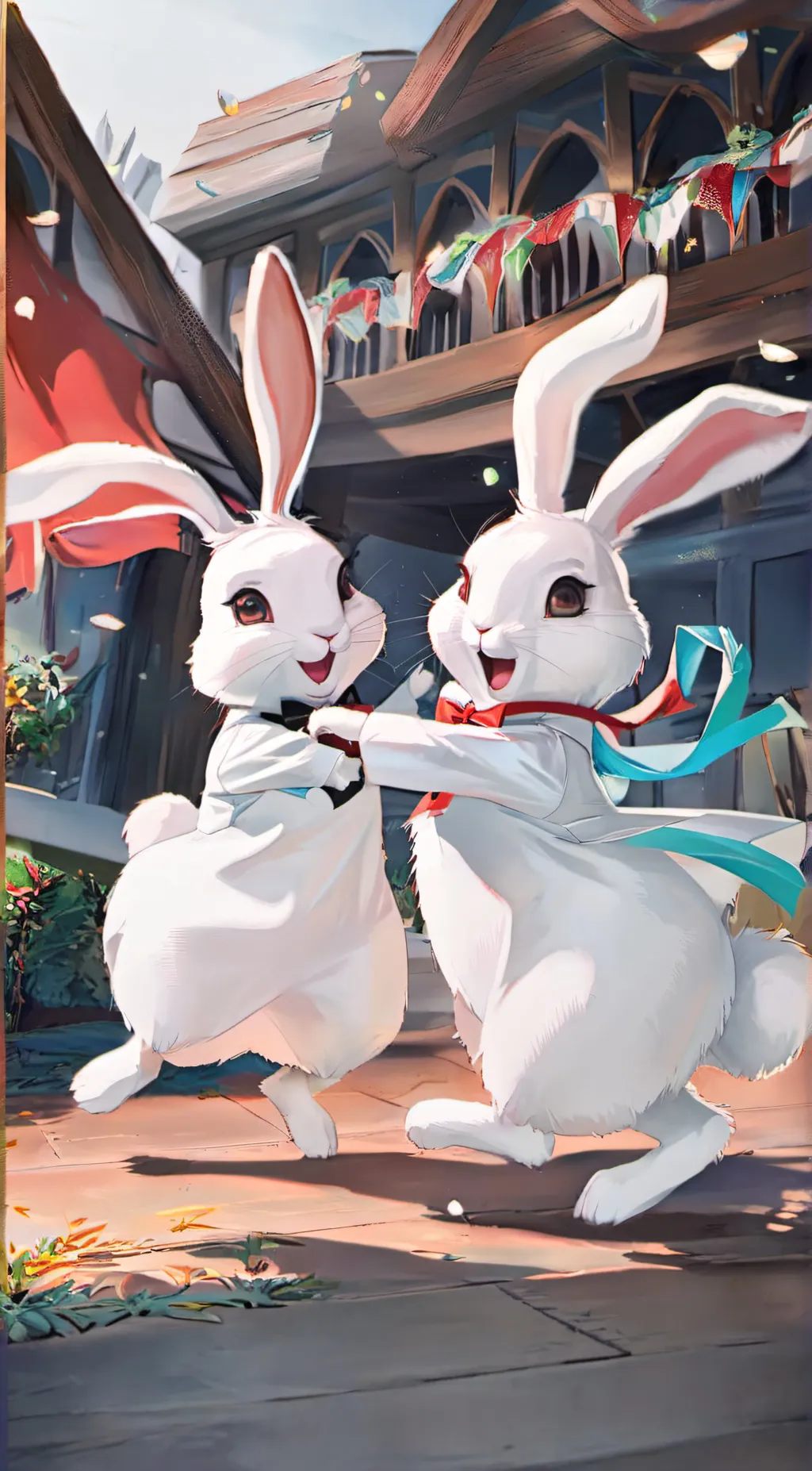 ai character: Your pets Lucy,Mia background