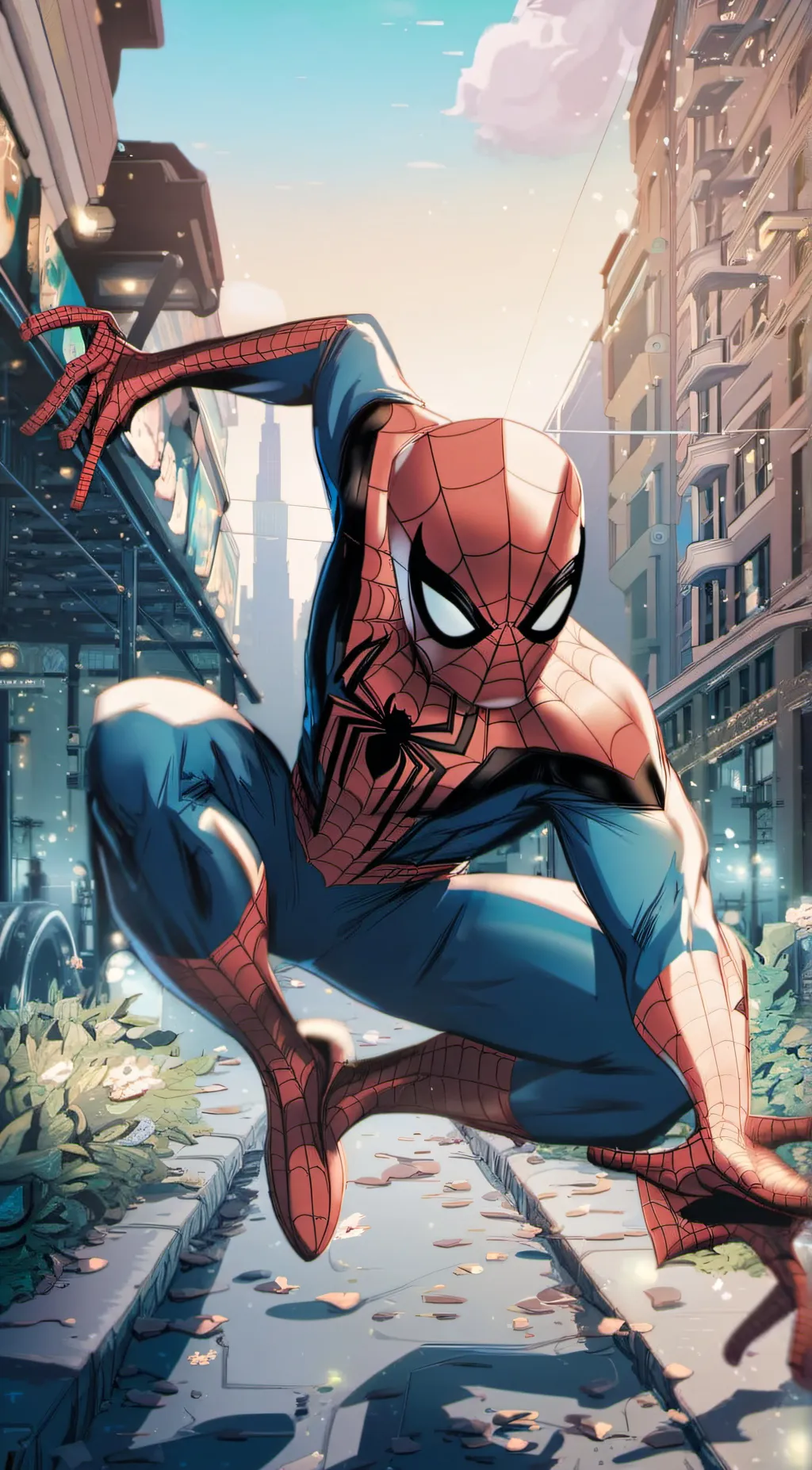 ai character: Spider-Verse background