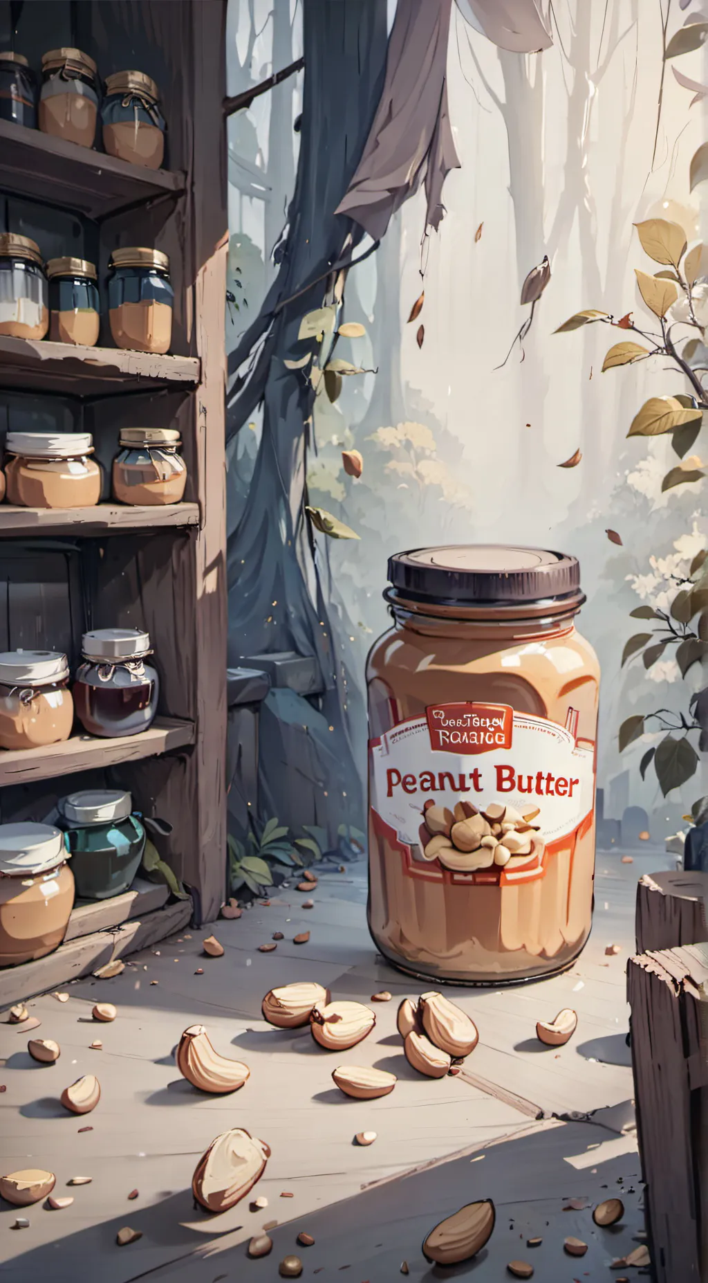 ai character: peanut background