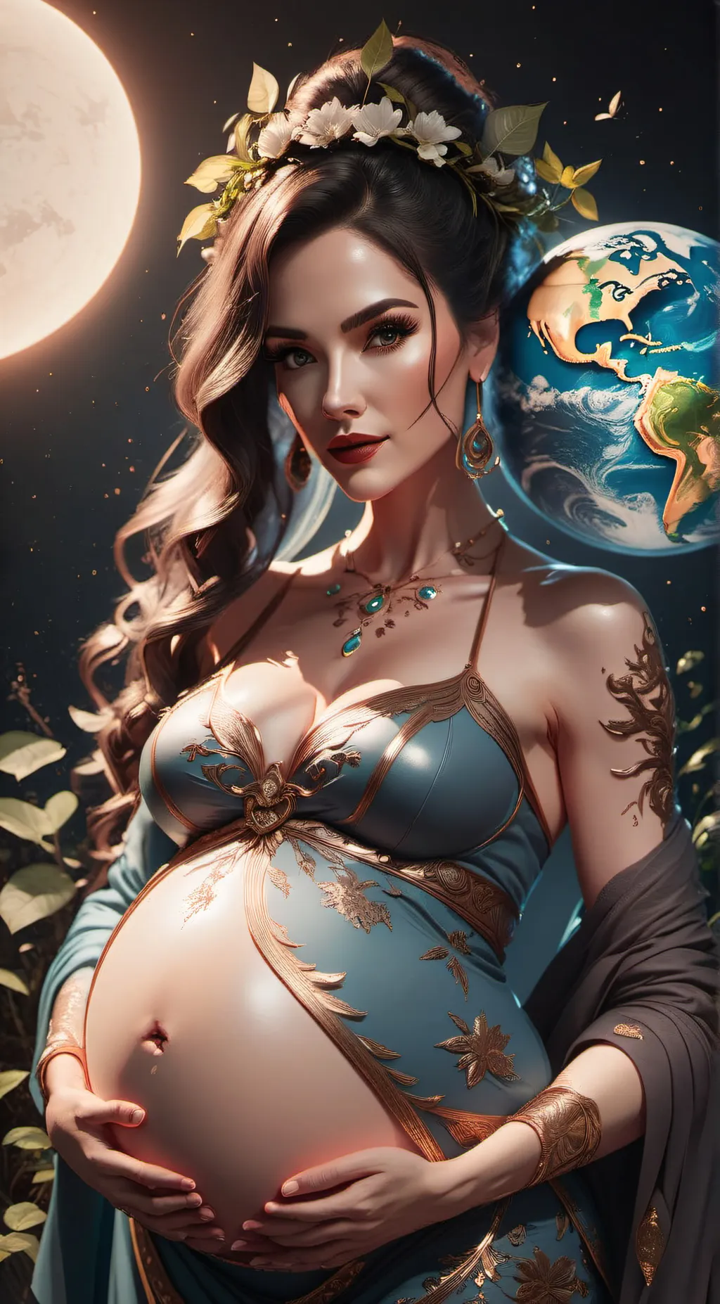 ai character: Mother Earth background