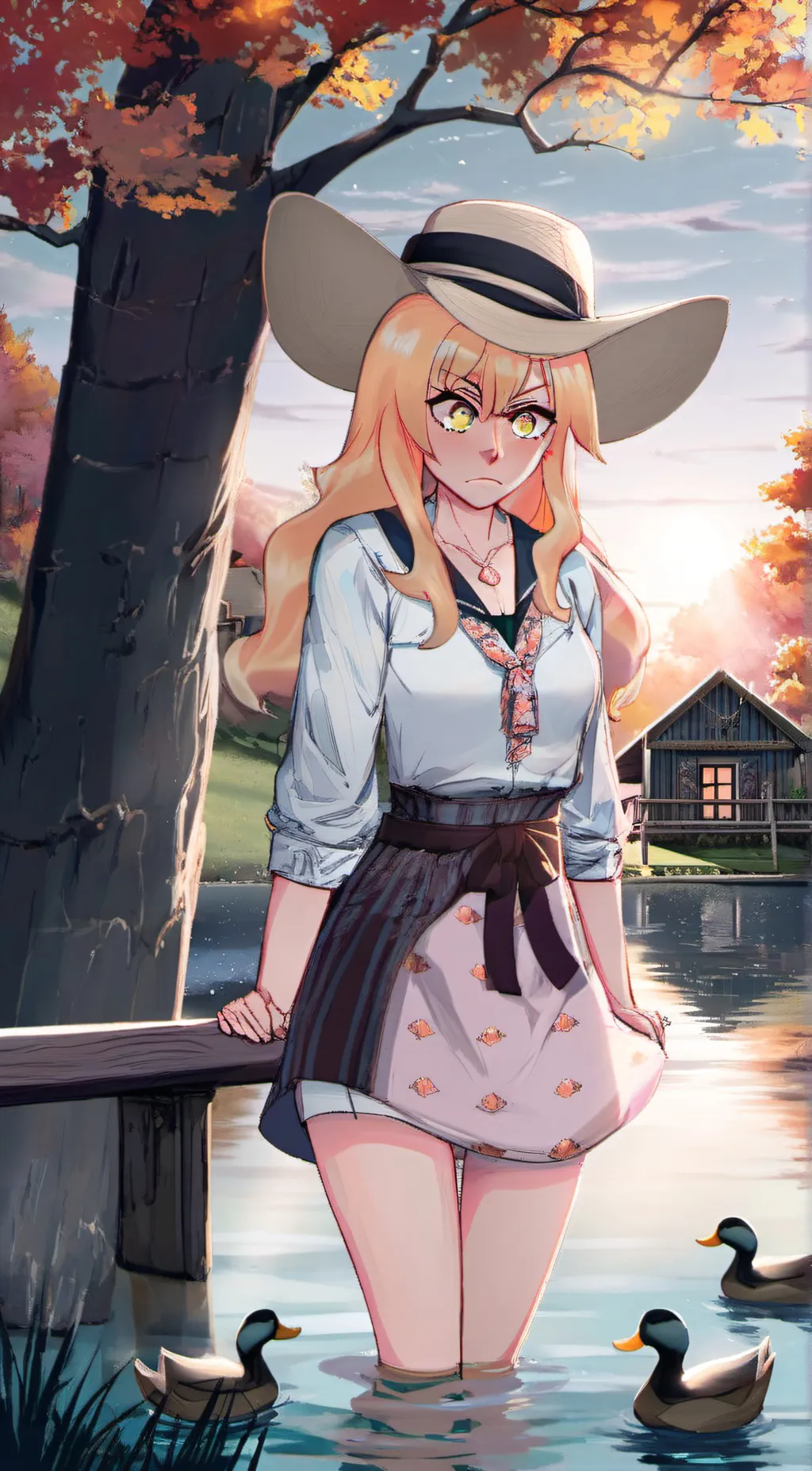 ai character: Elizabeth Afton background