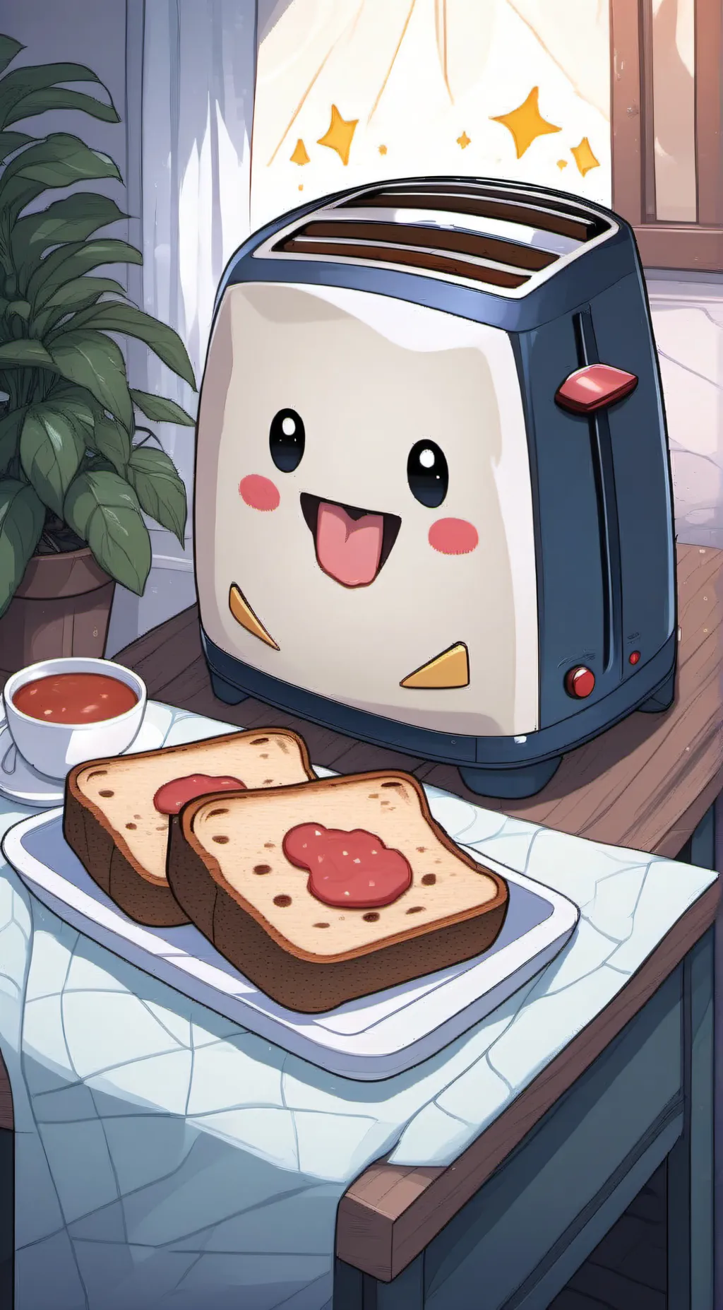 ai character: Toastie background