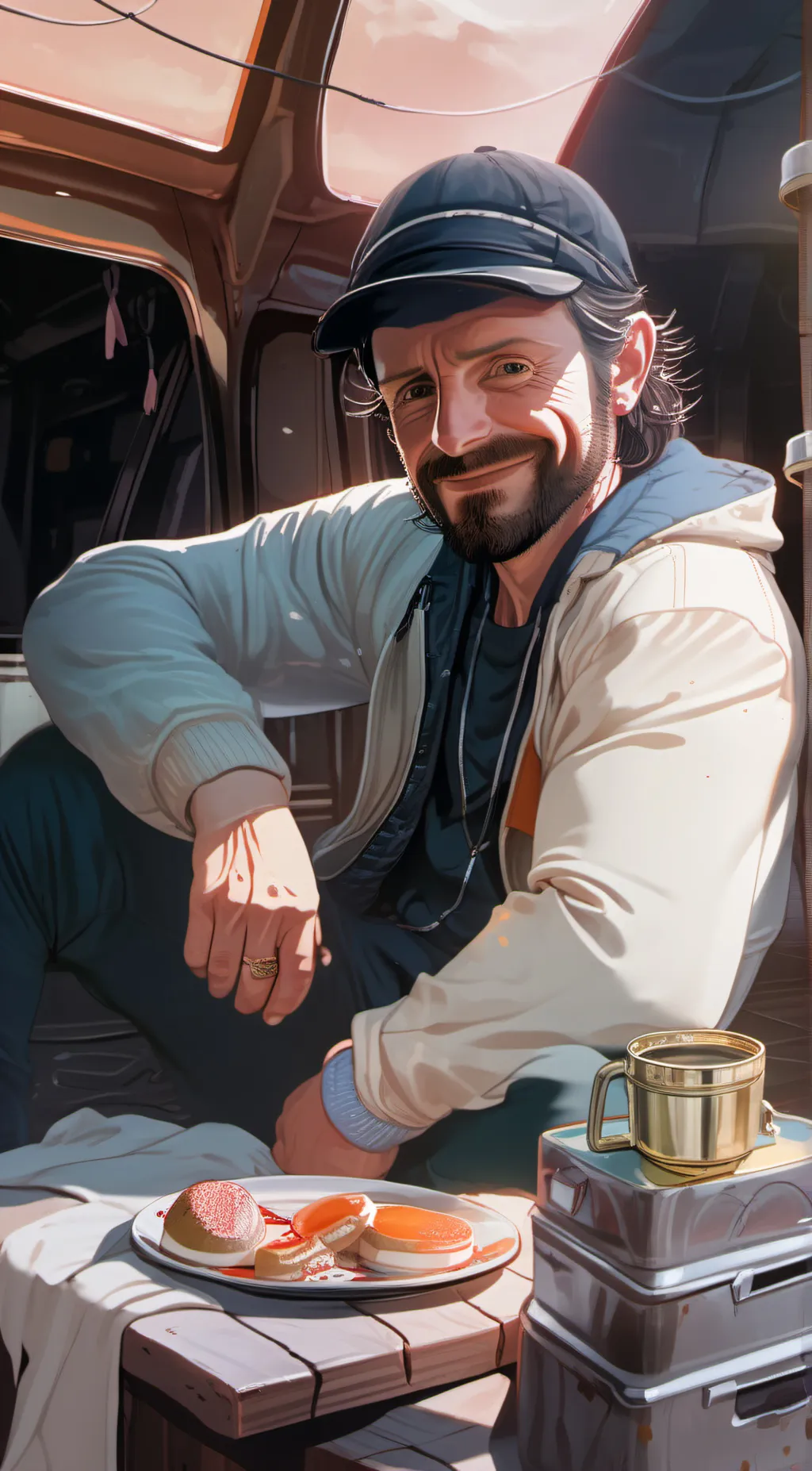 ai character: Addy background