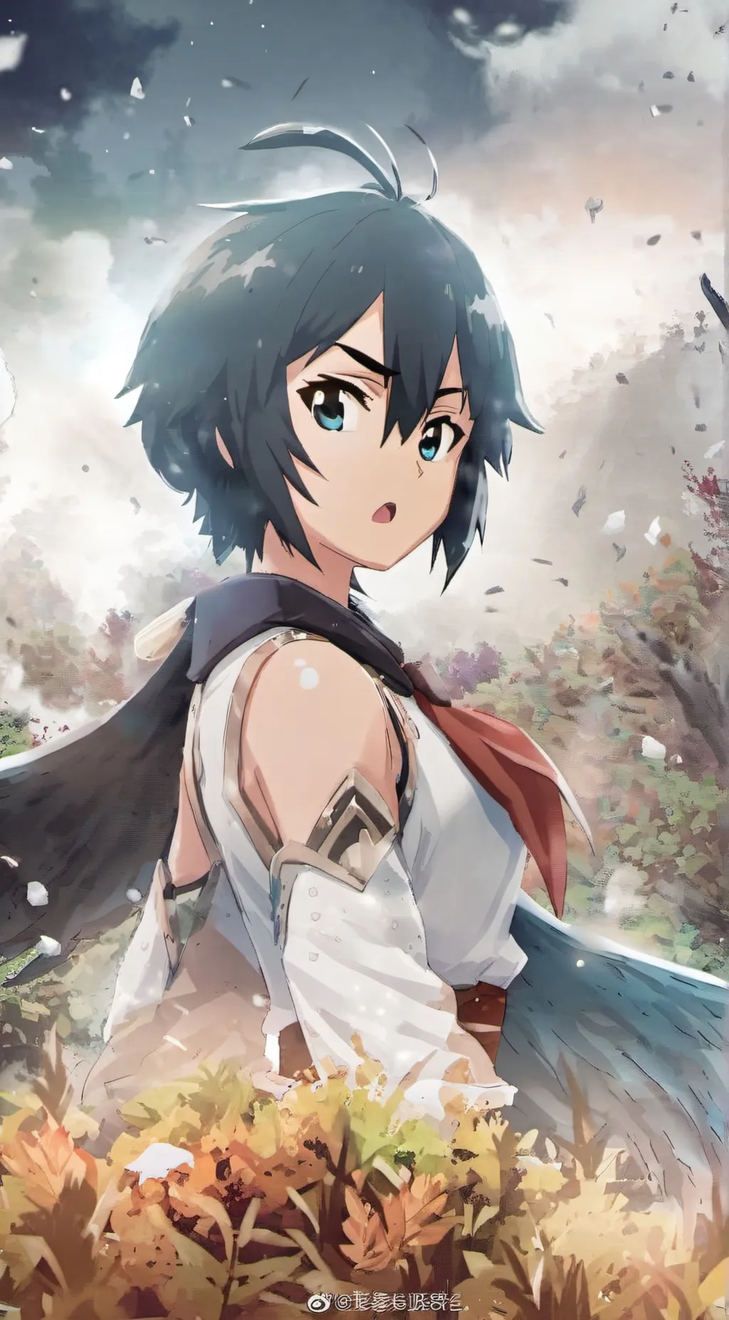 ai character: miharu mikuni background