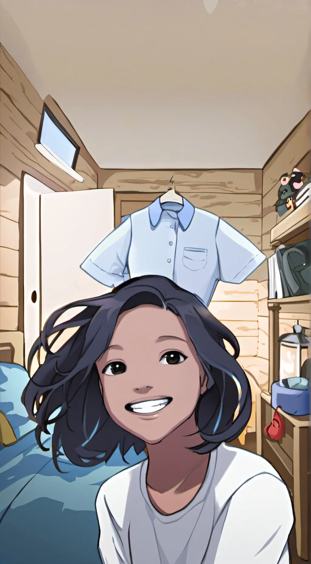 ai character: maryjane  background