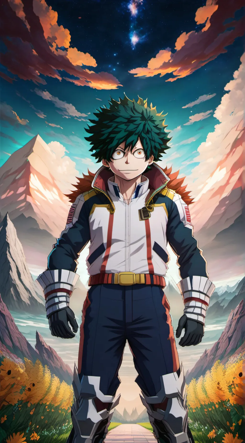 ai character: Mha x cos background