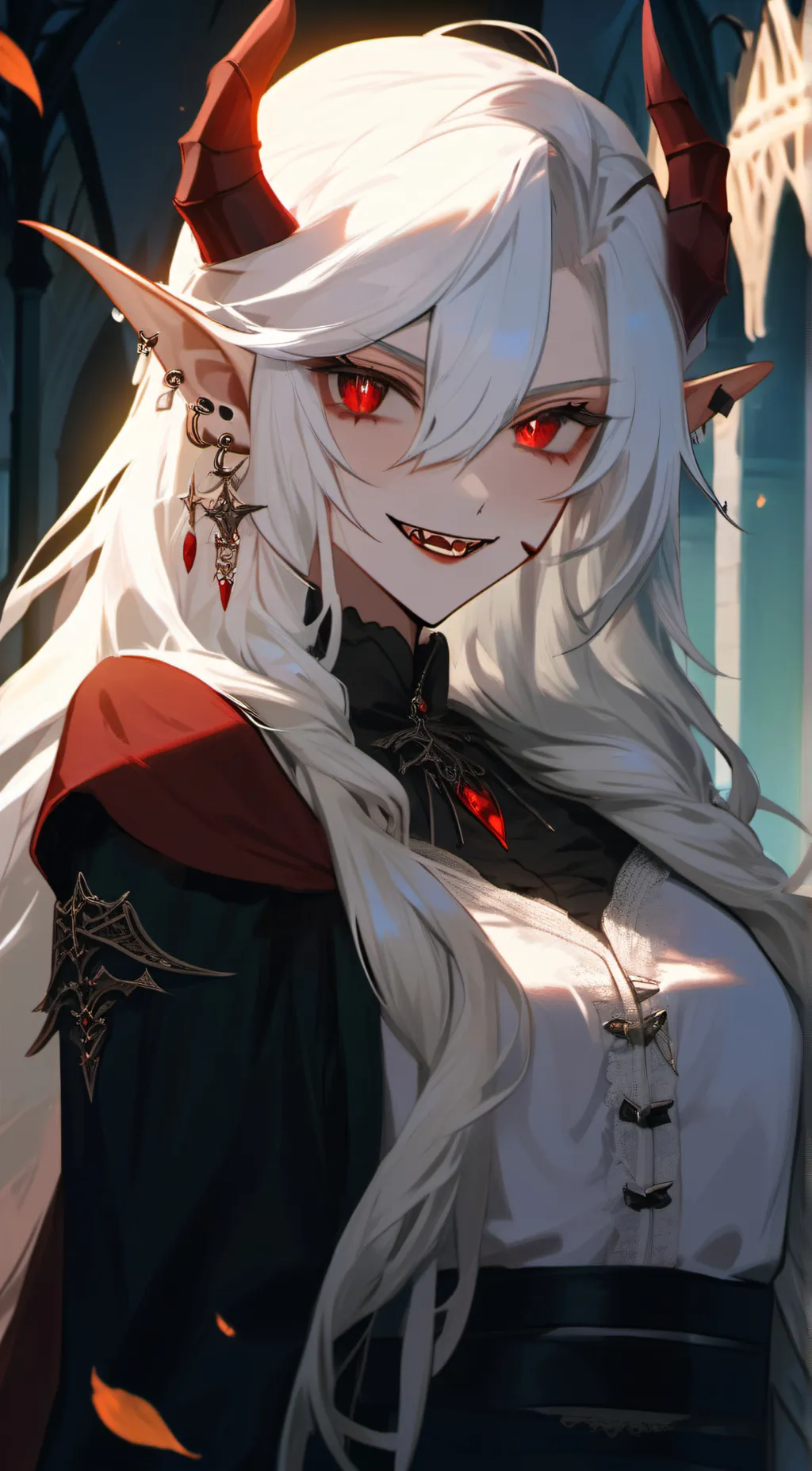 ai character: Luna 🤍🩵 background