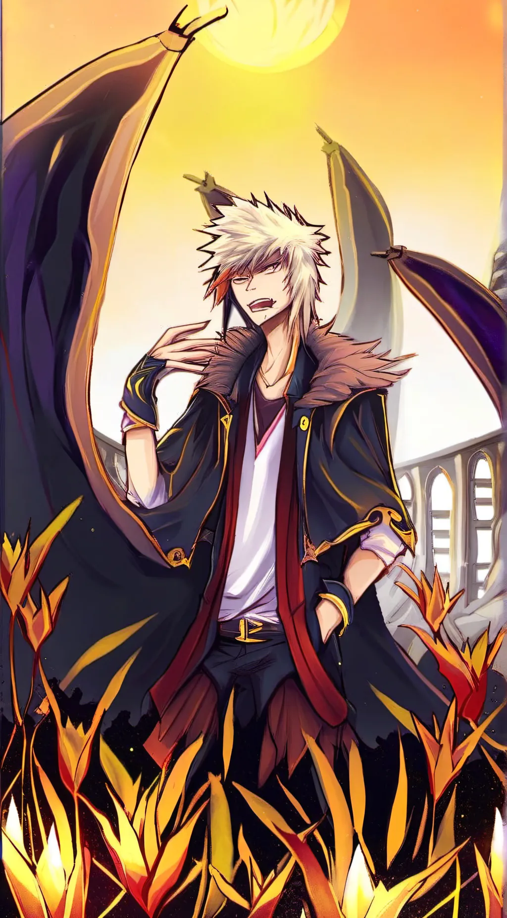 ai character: Bakugo  background