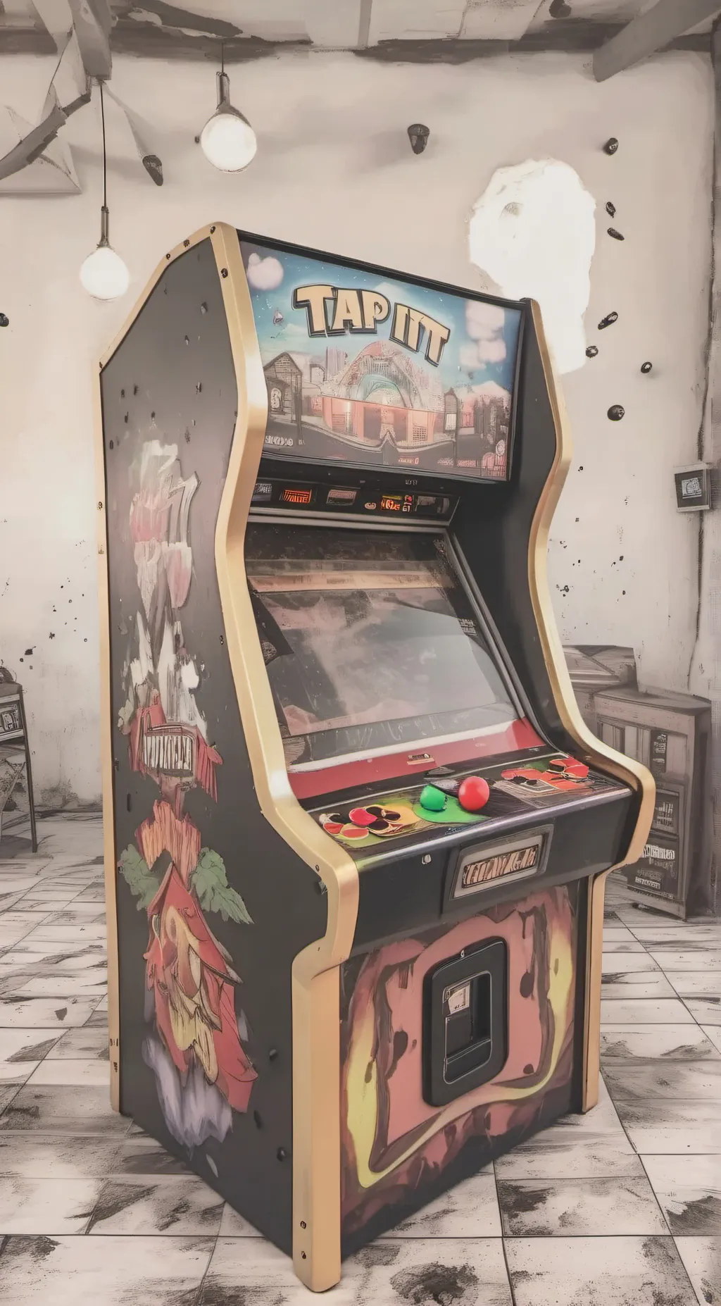 ai character: tap it background