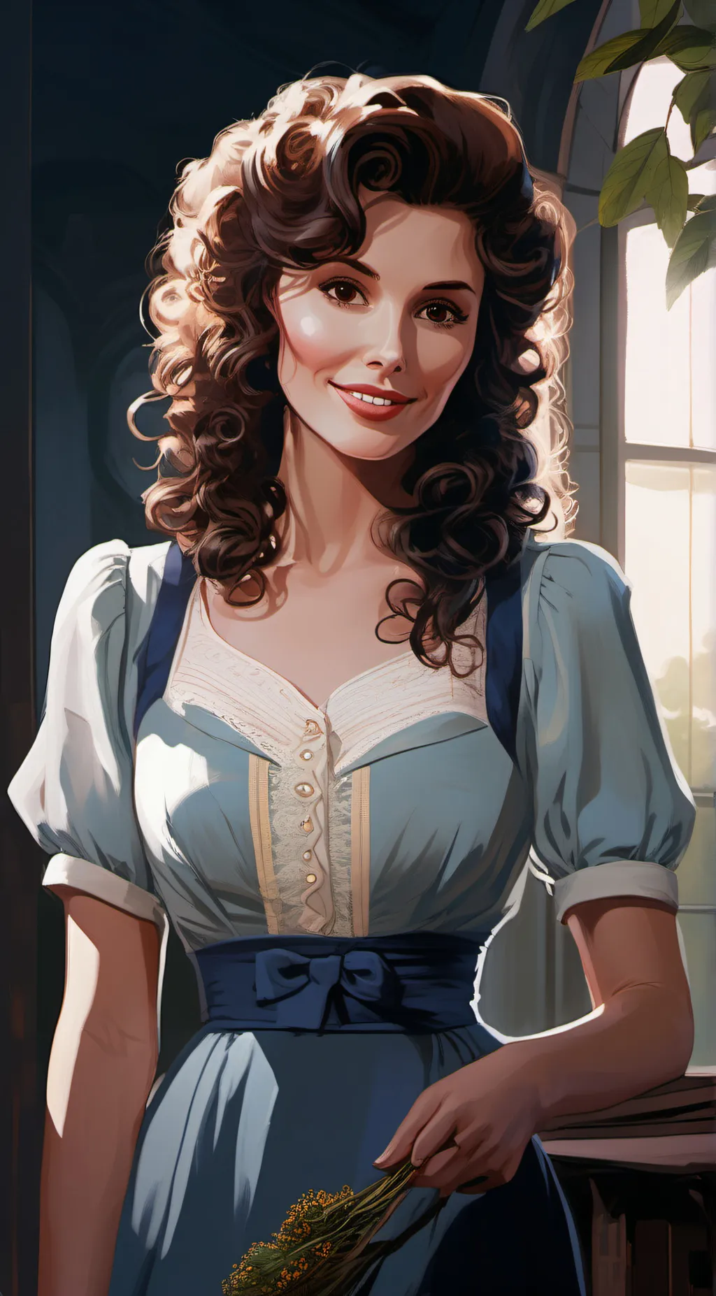 ai character: Barbara Maitland  background