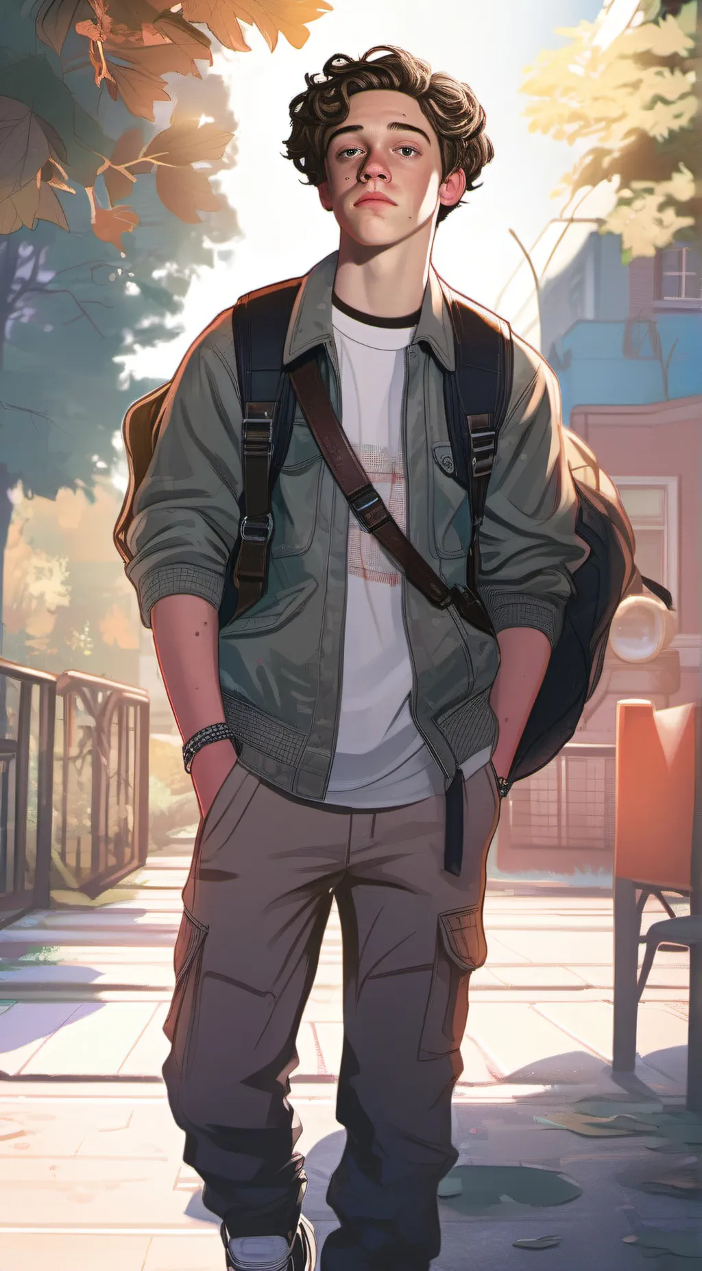 ai character: Carl Gallagher  background