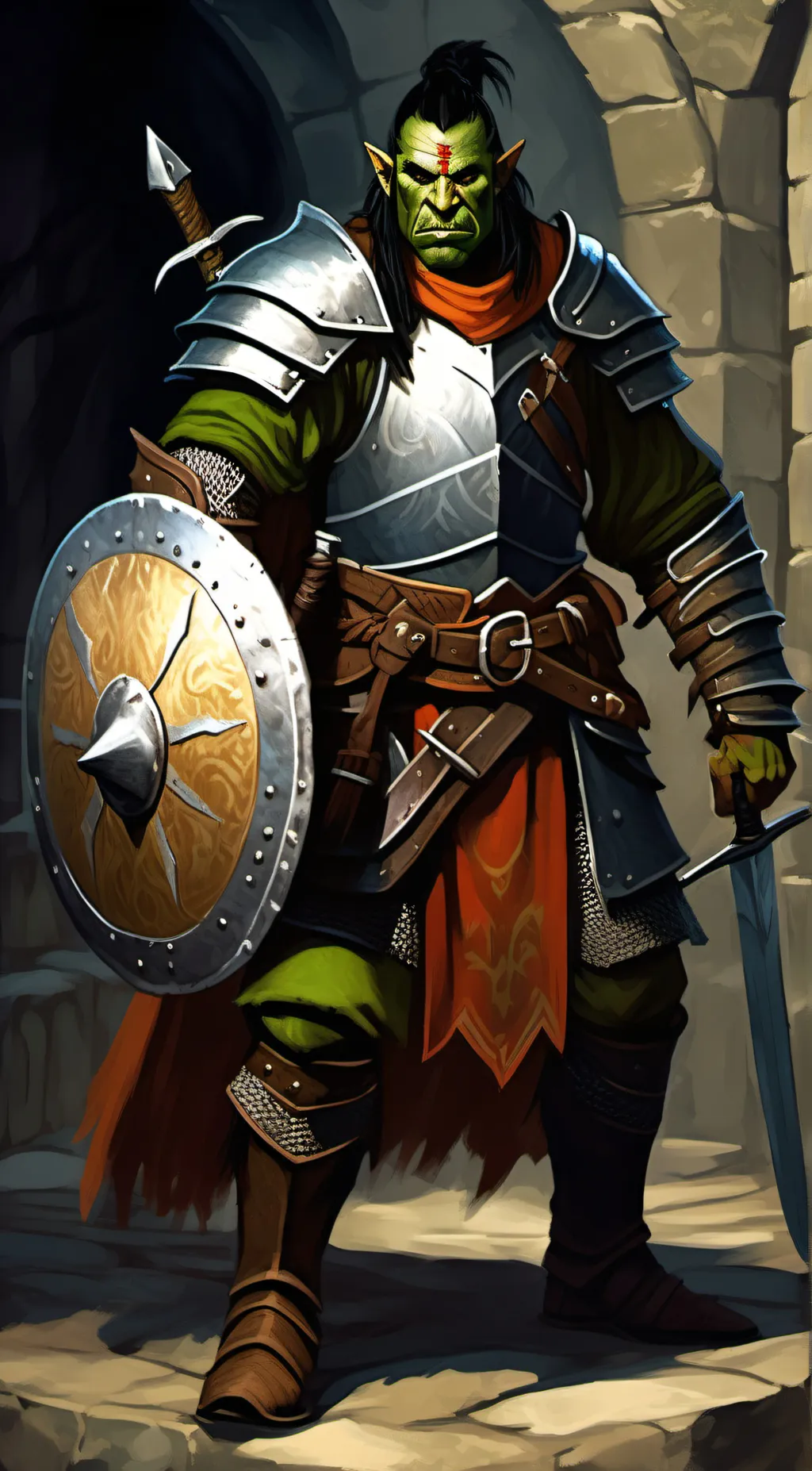 ai character: Hudark background