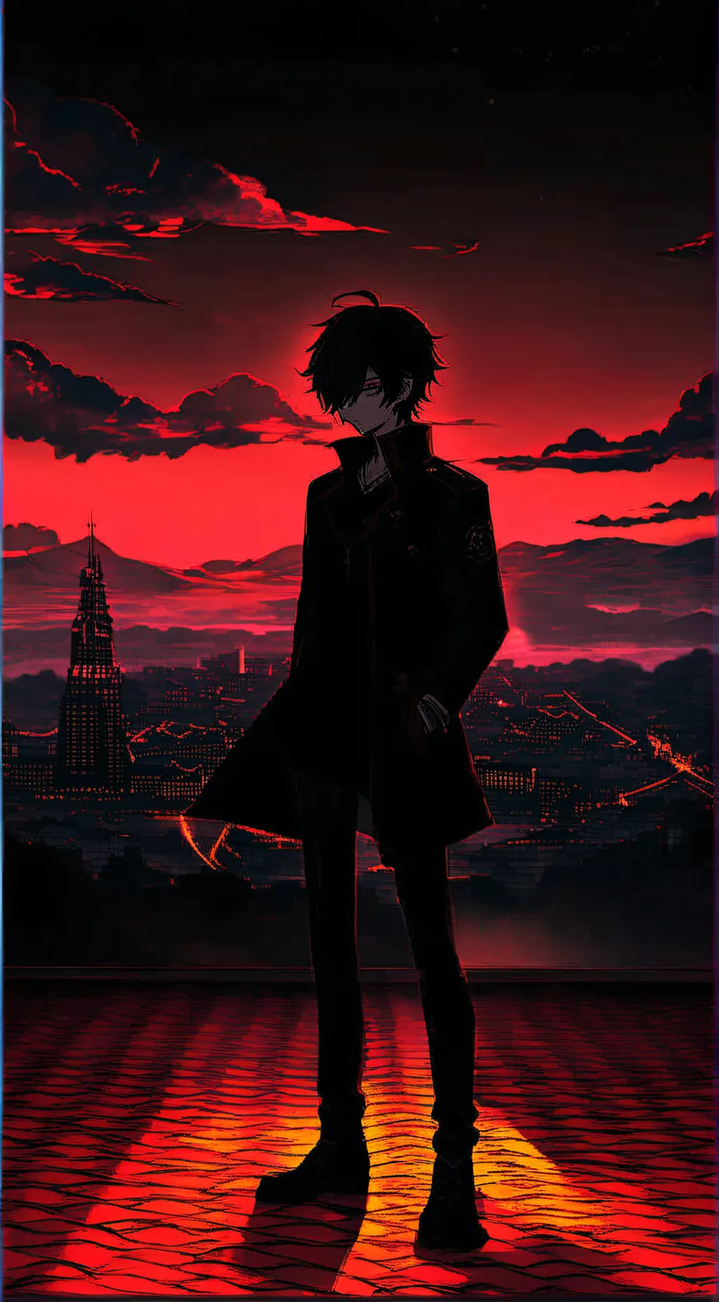 ai character: Alexander Black background
