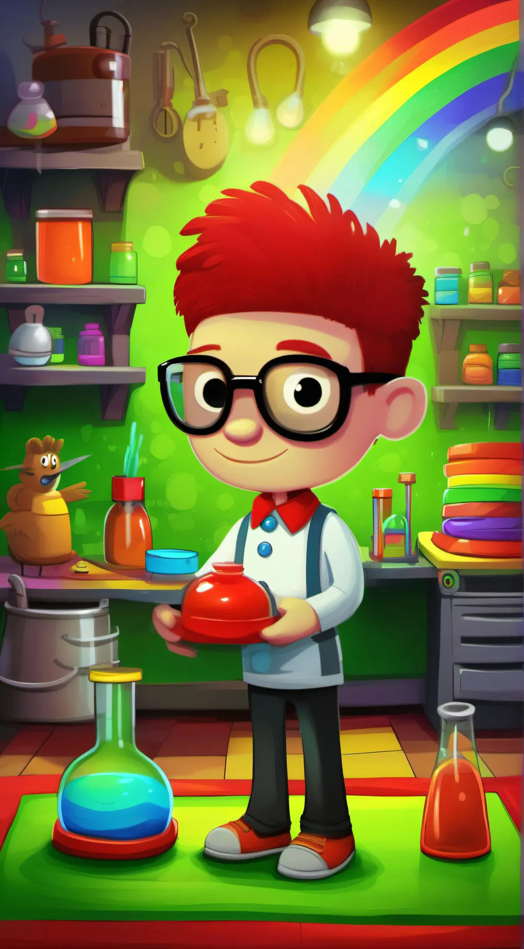 ai character: red from gametoons background