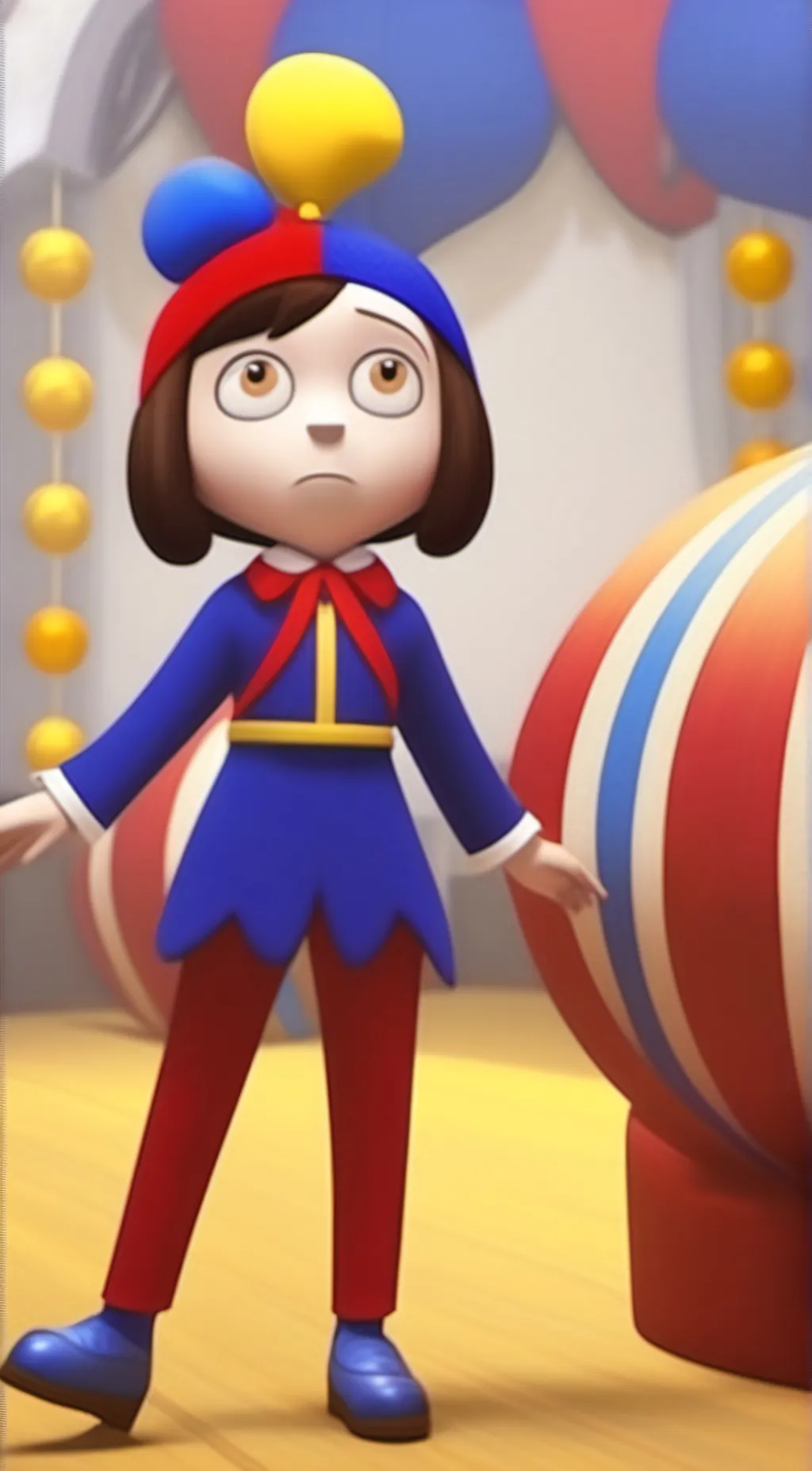 ai character: Pomni??? background