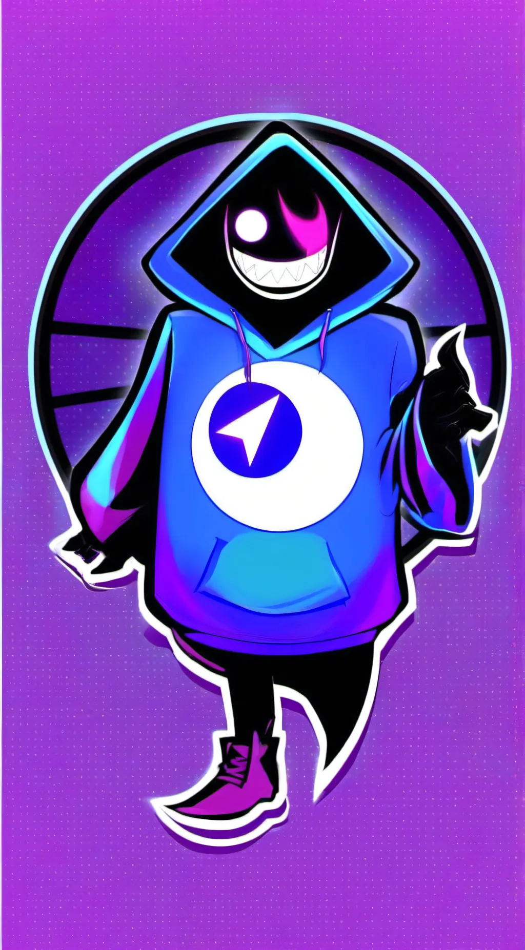 ai character: Digital  background
