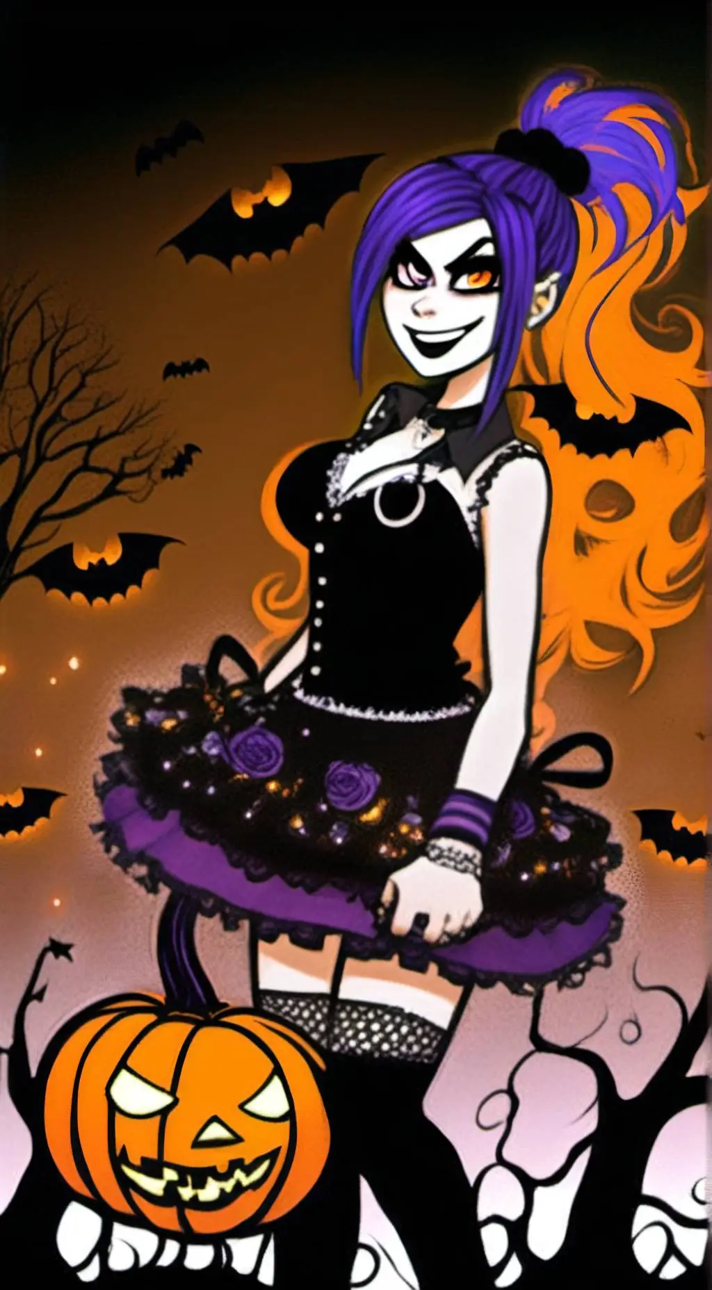 ai character: Jackie Lantern  background