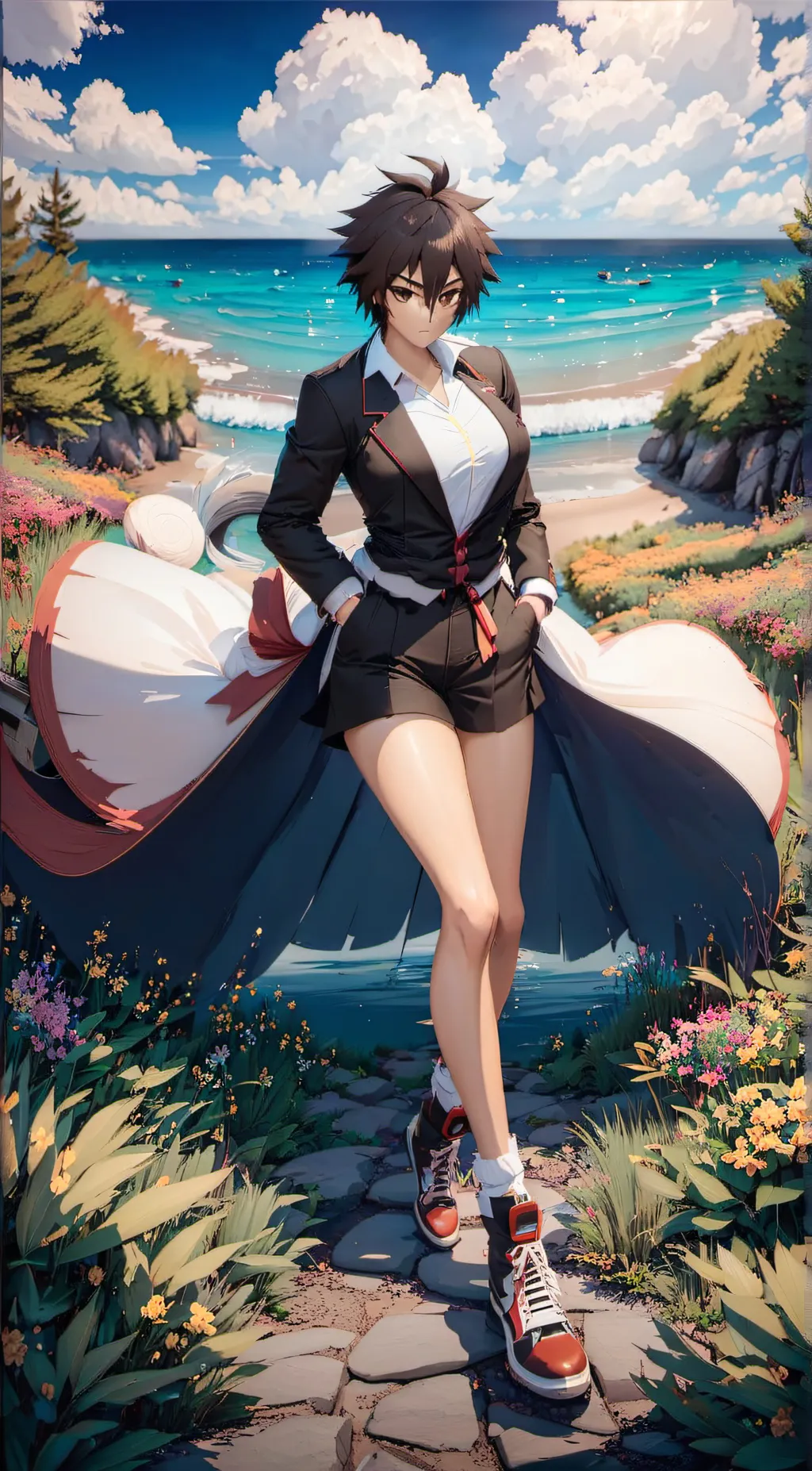 ai character: Ash background