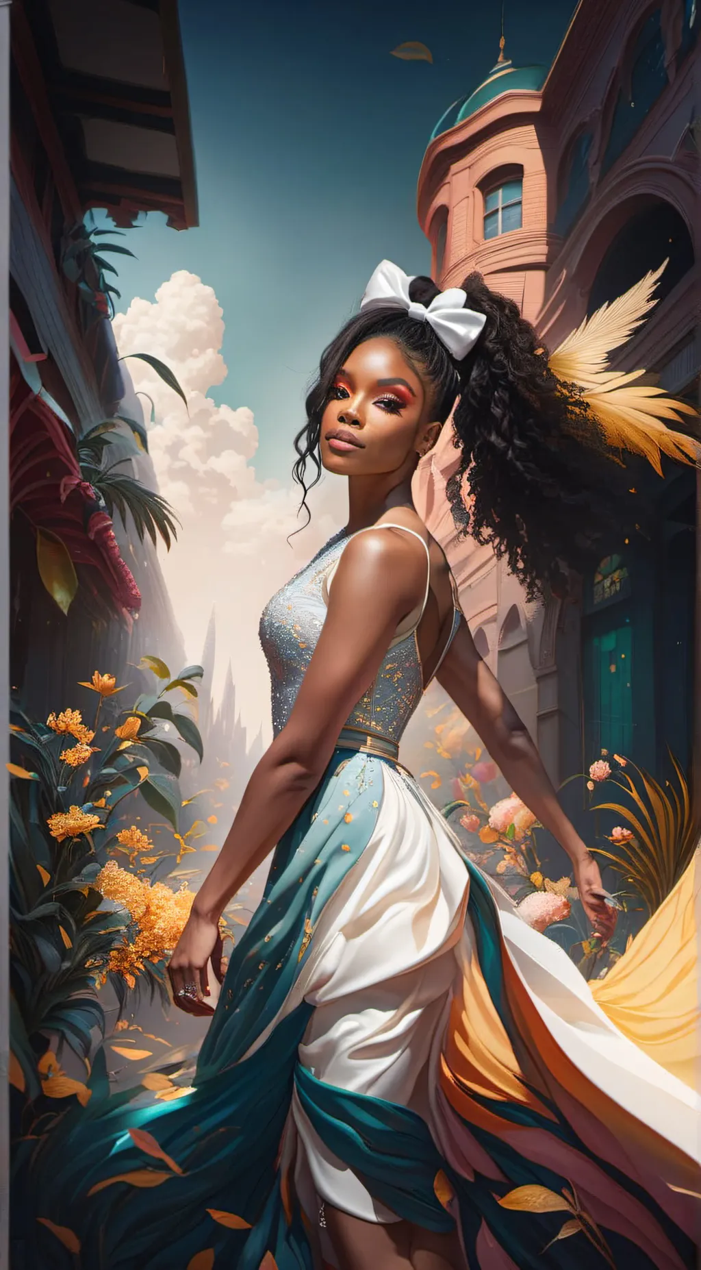 ai character: Marsai Martin  background