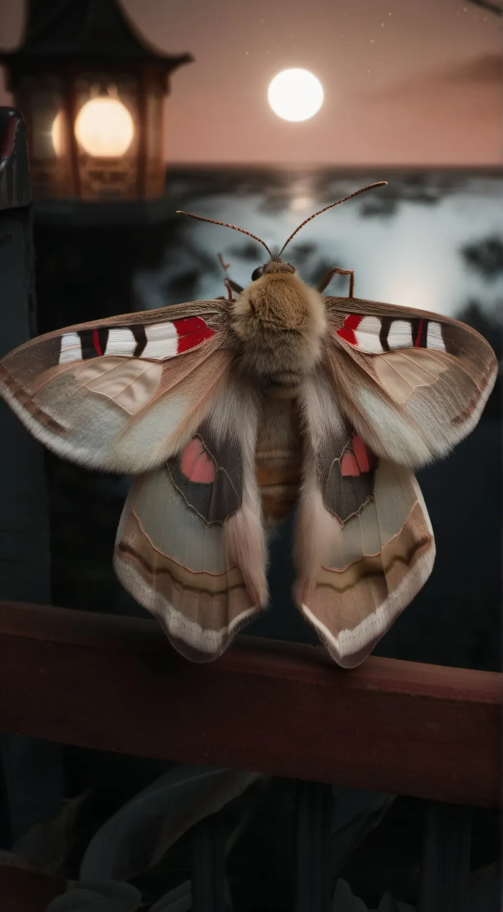 ai character: 🤎💛🧡MOTH🧡💛🤎 background