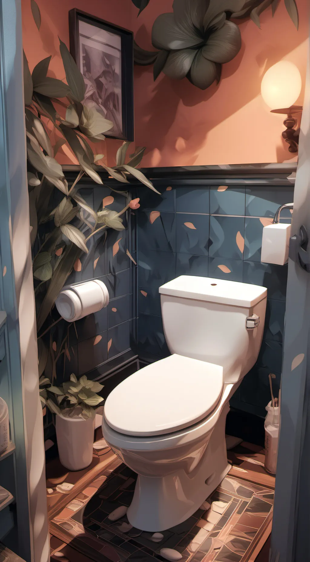 ai character: Toilet  background