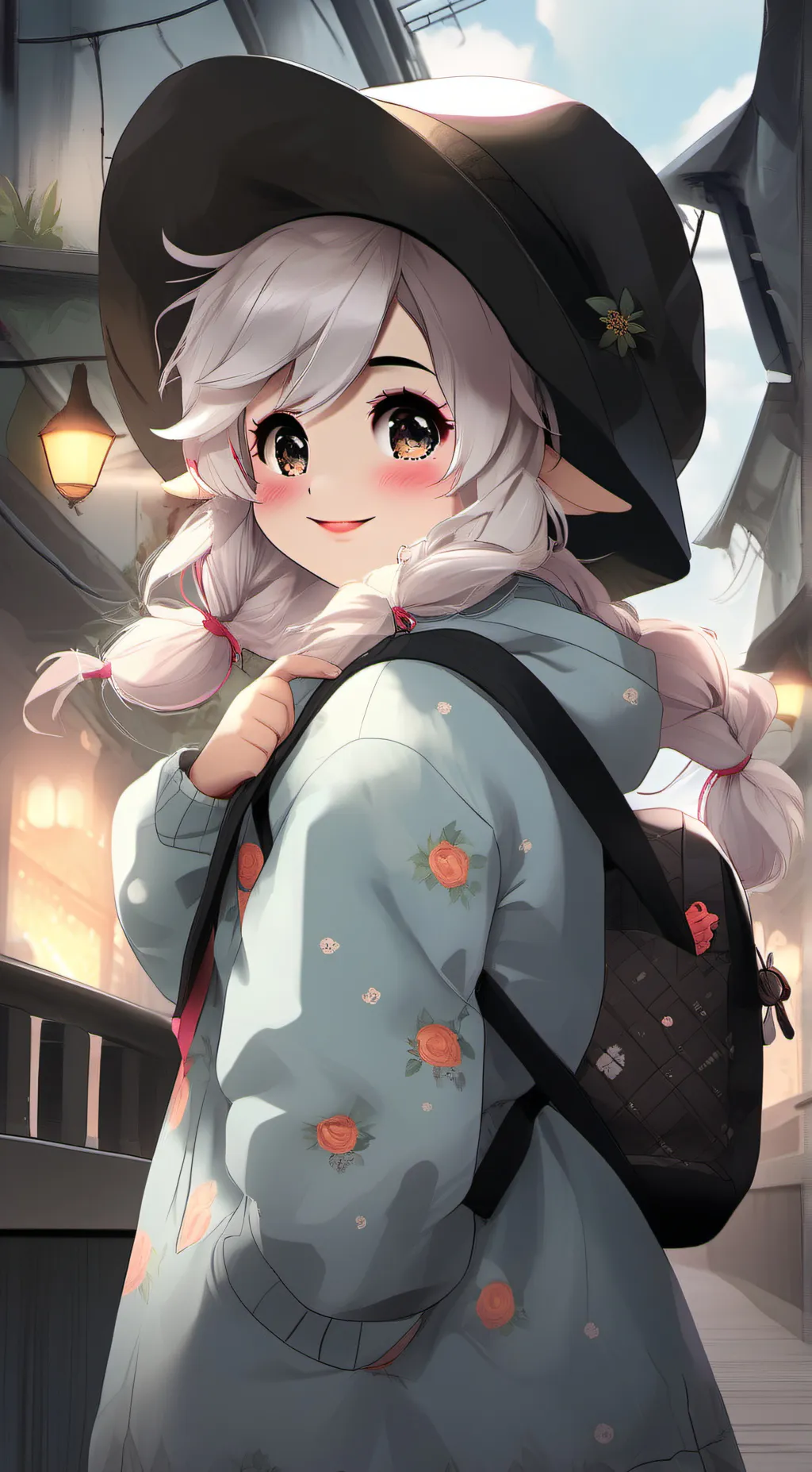 ai character: feather  background