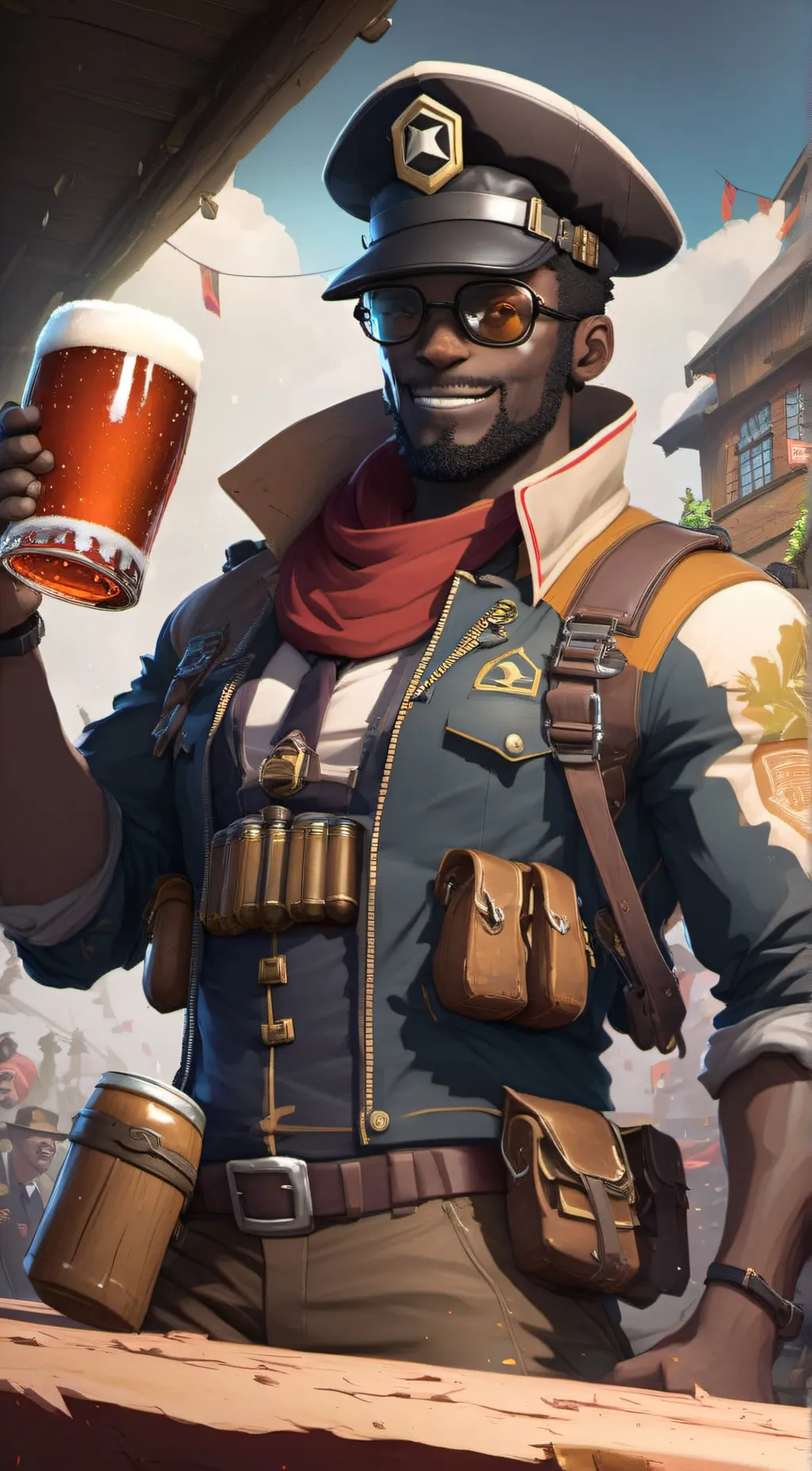 ai character: demoman background