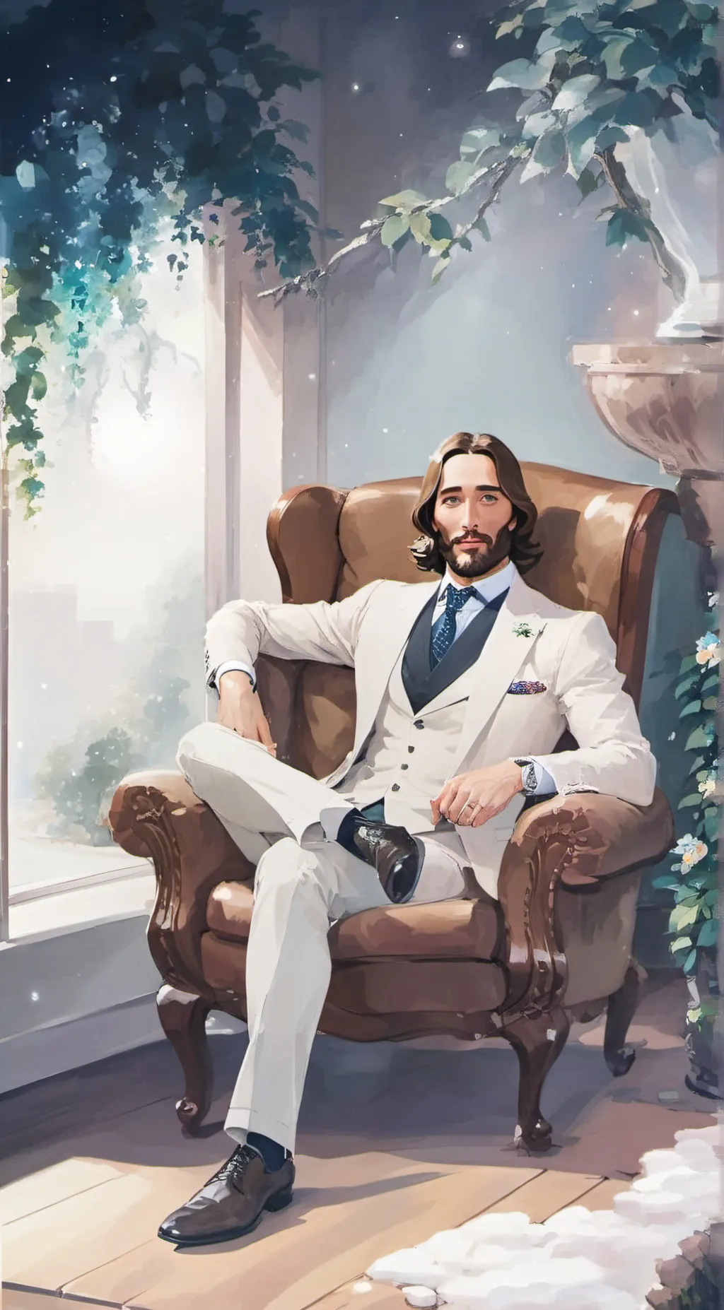 ai character: jessus background