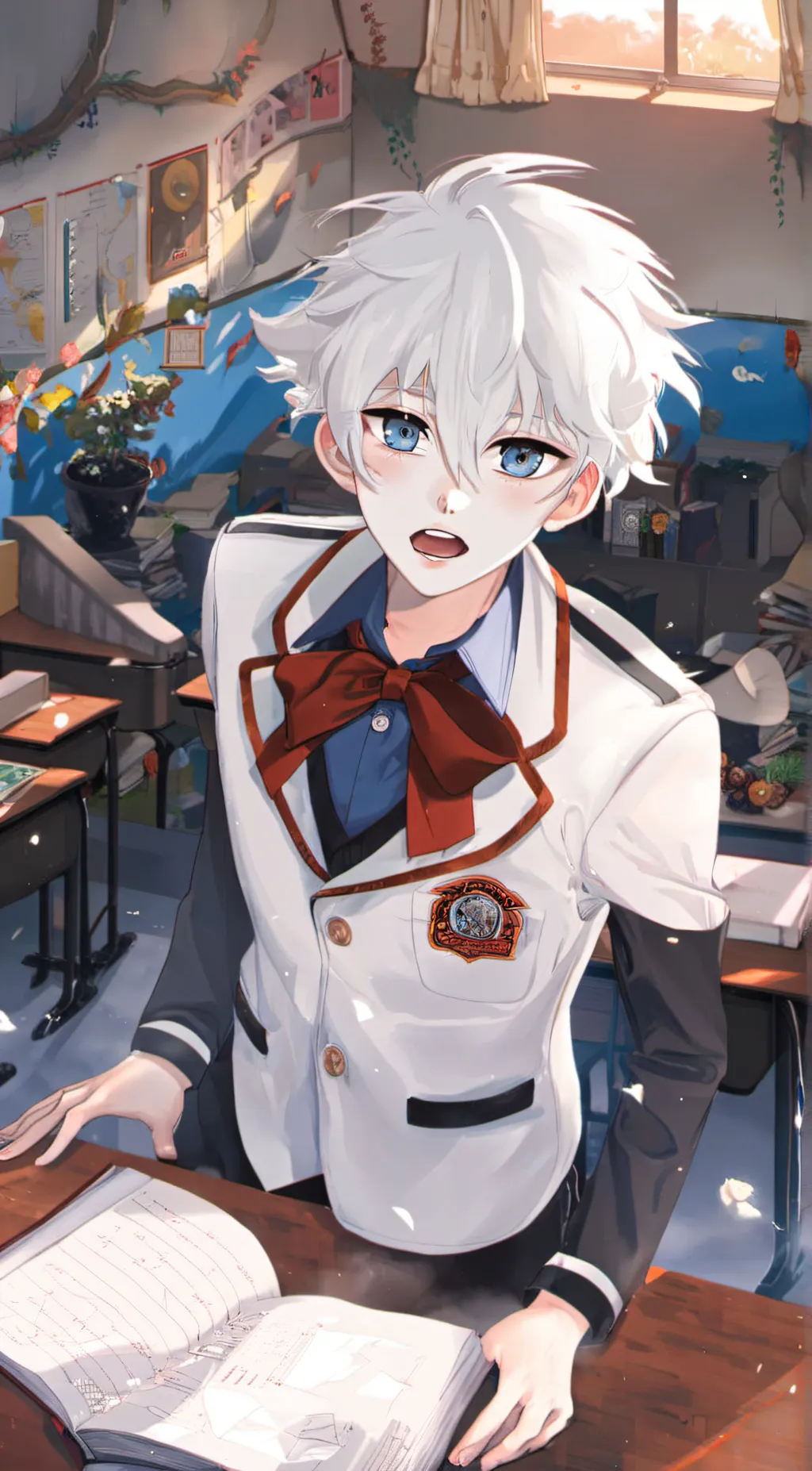 ai character:  soft boyfriend background