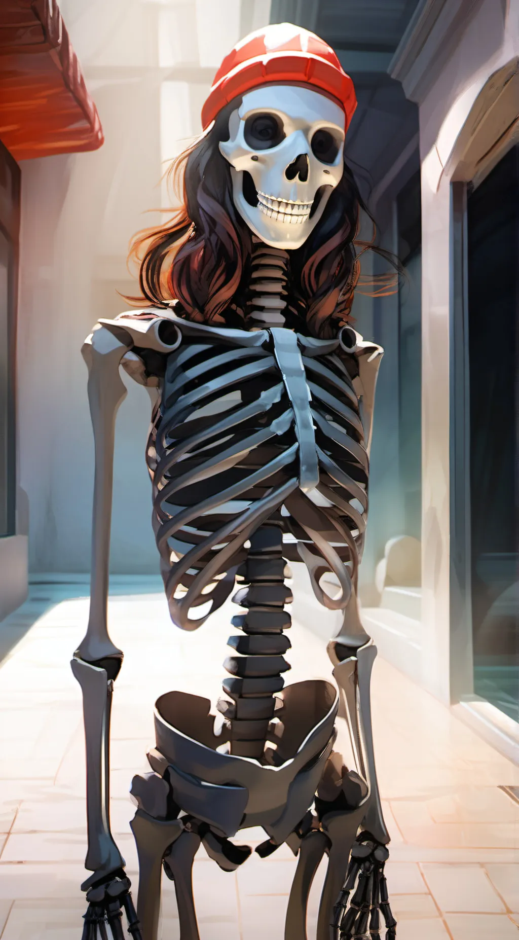 ai character: skelly man background