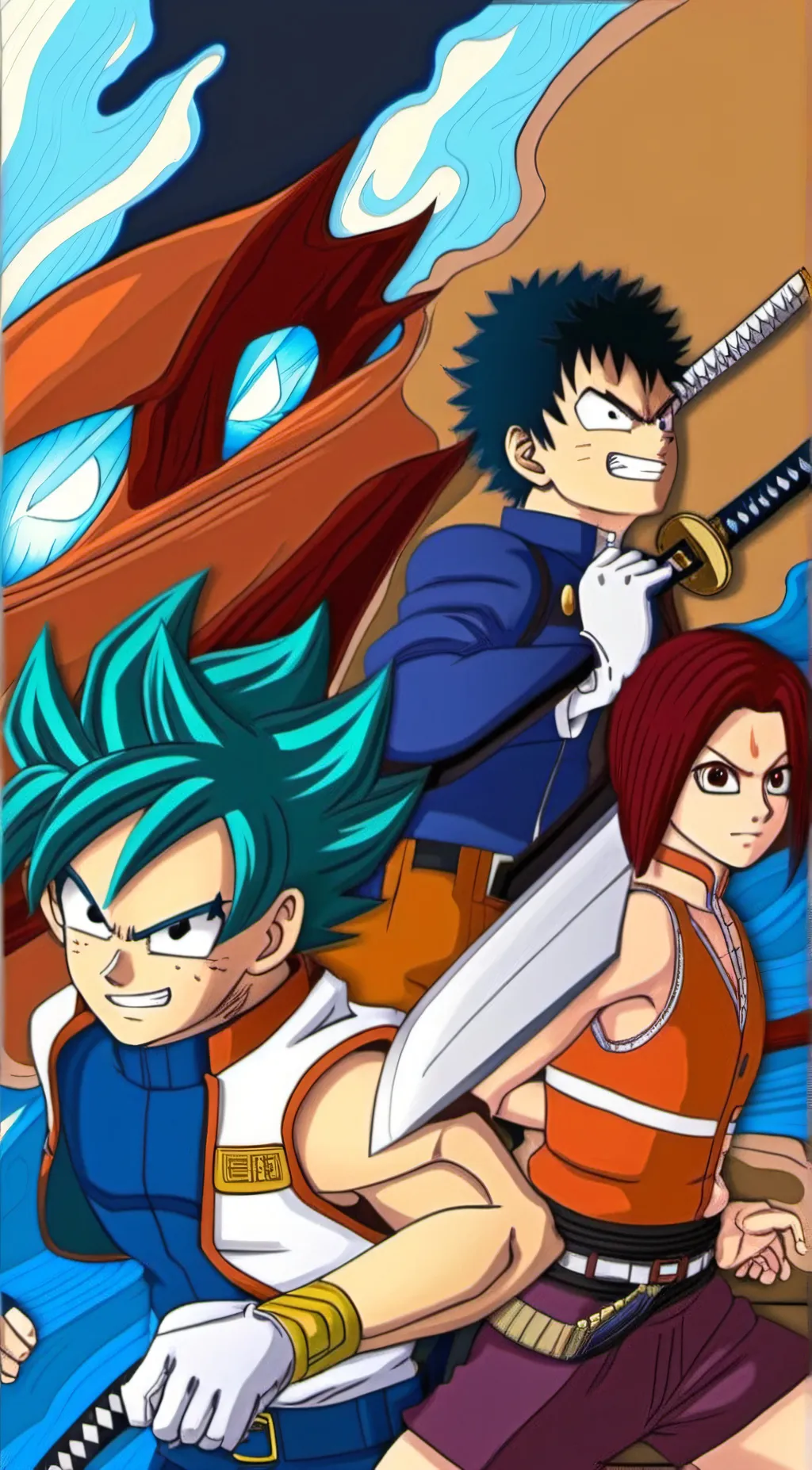 ai character: Tenjiro deku goku background