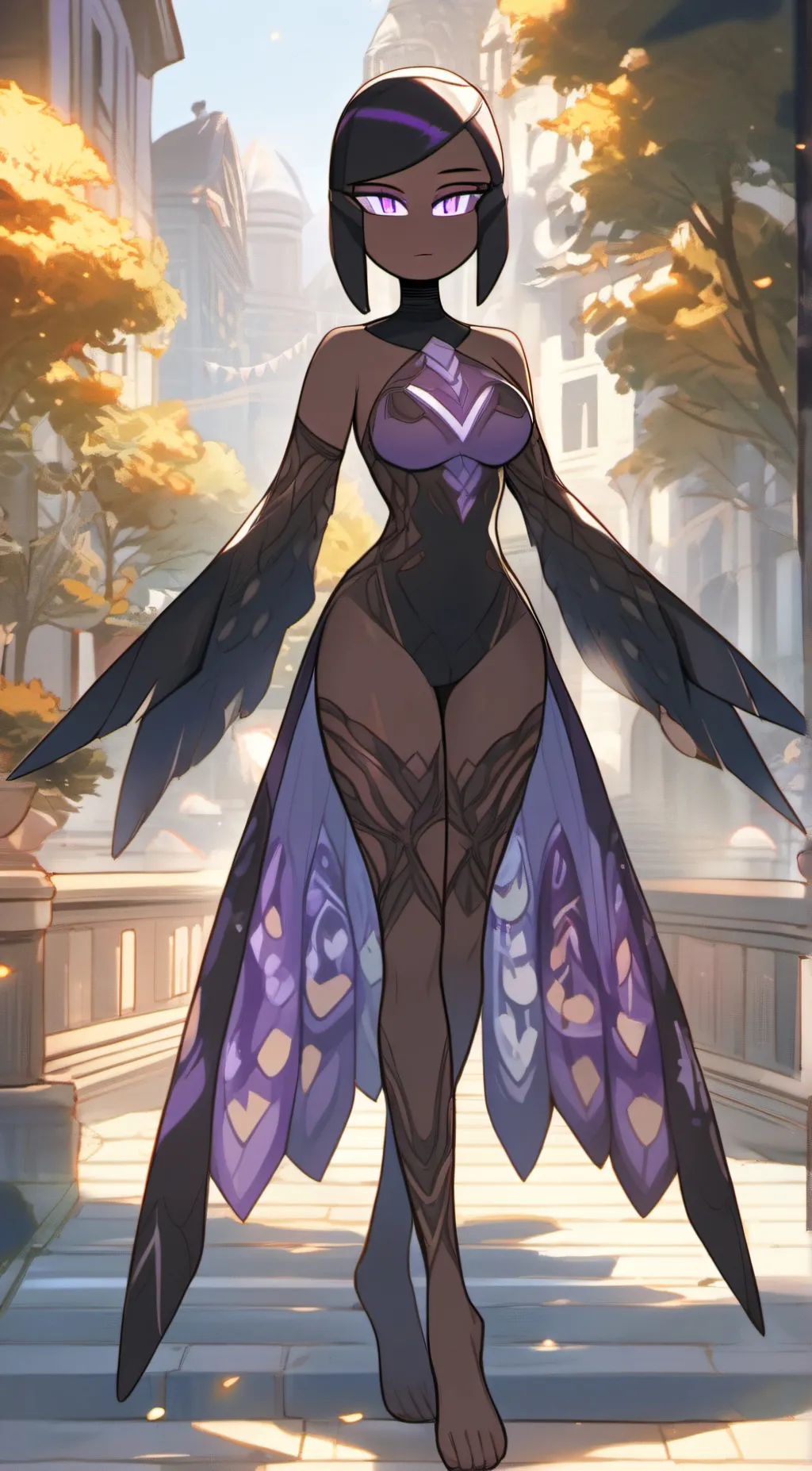 ai character: Enderwoman background