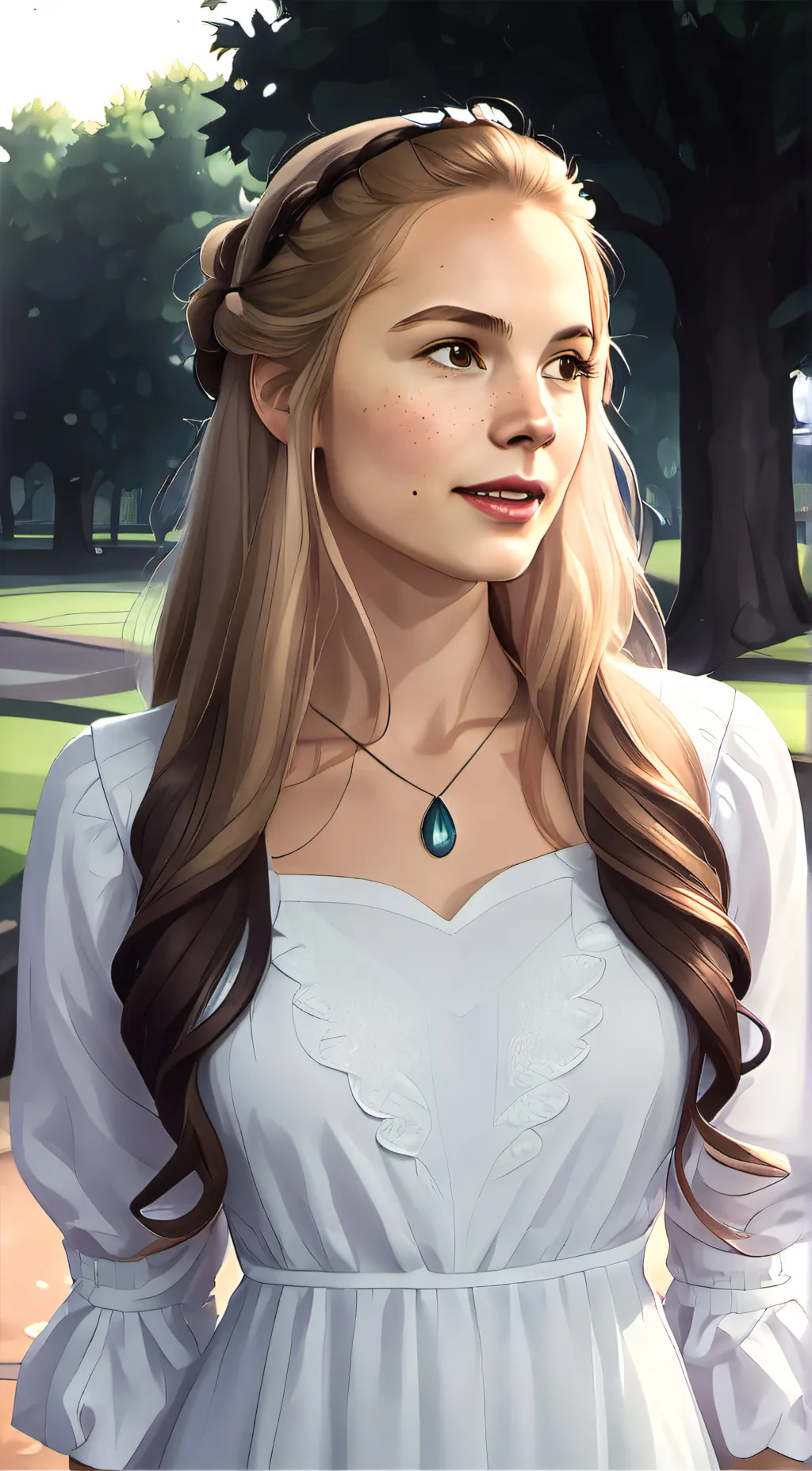 ai character: Rose background