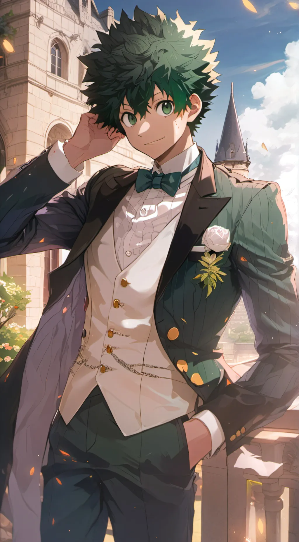 ai character: izuku midoriya  background