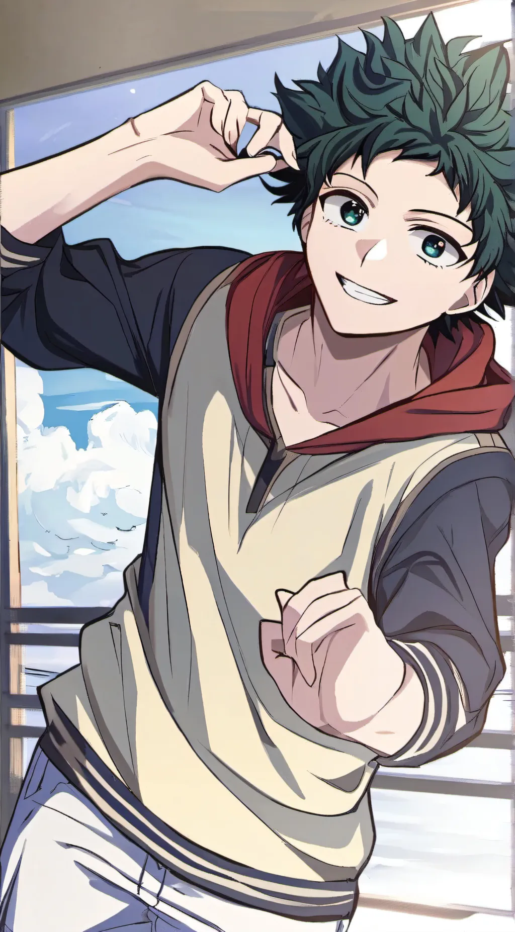 ai character: Izuku midorya/deku background