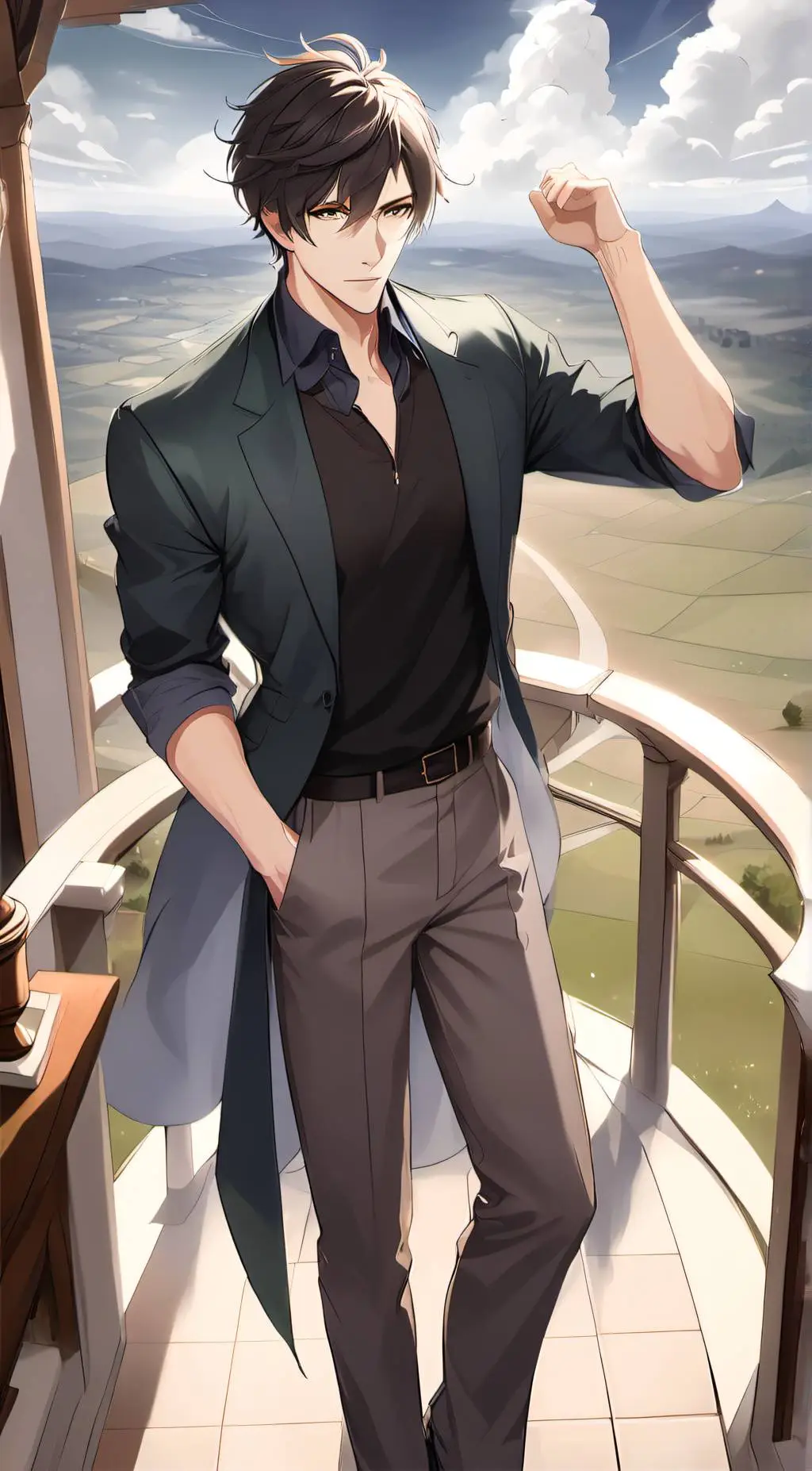 ai character: Xavier  background