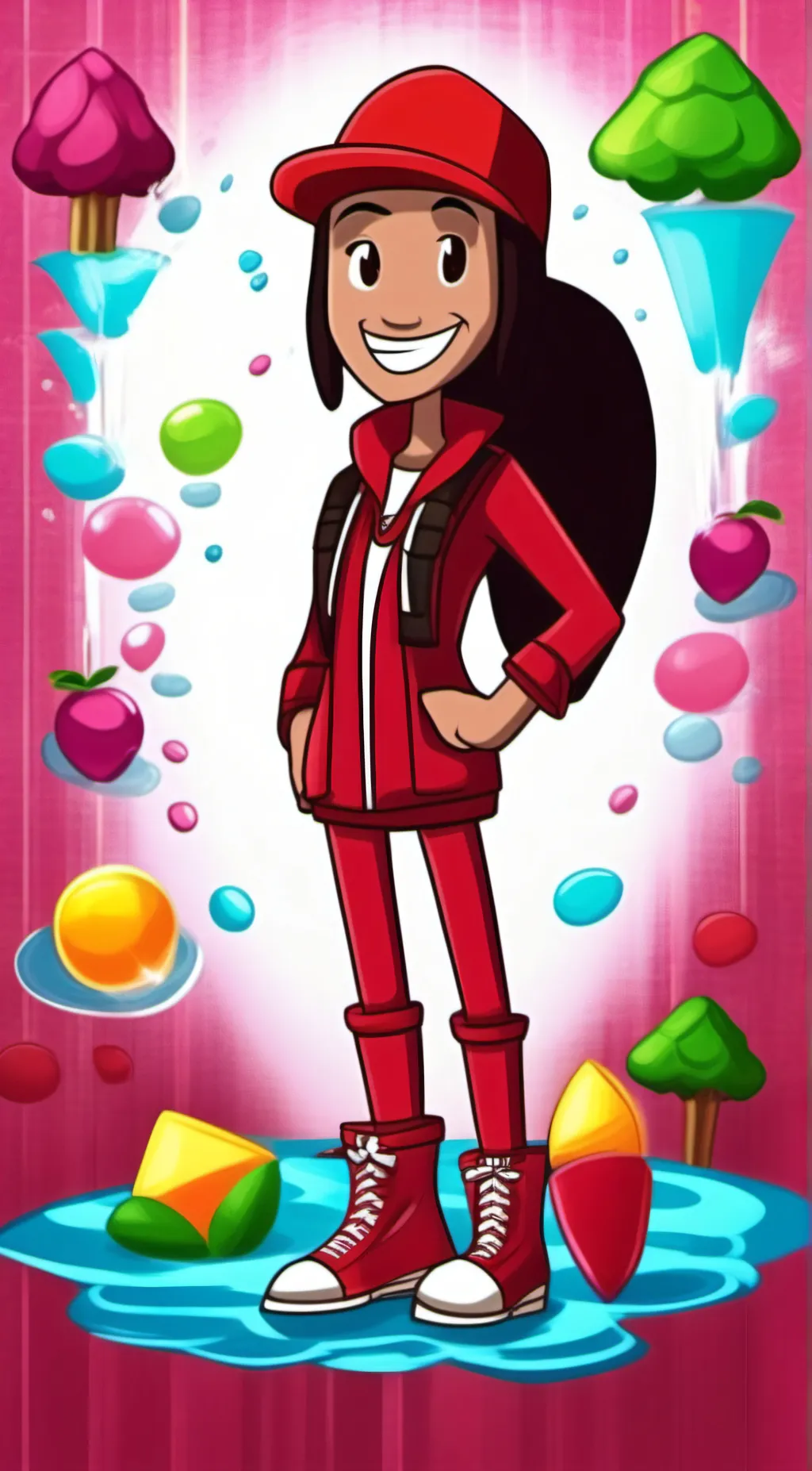 ai character: Ruby background