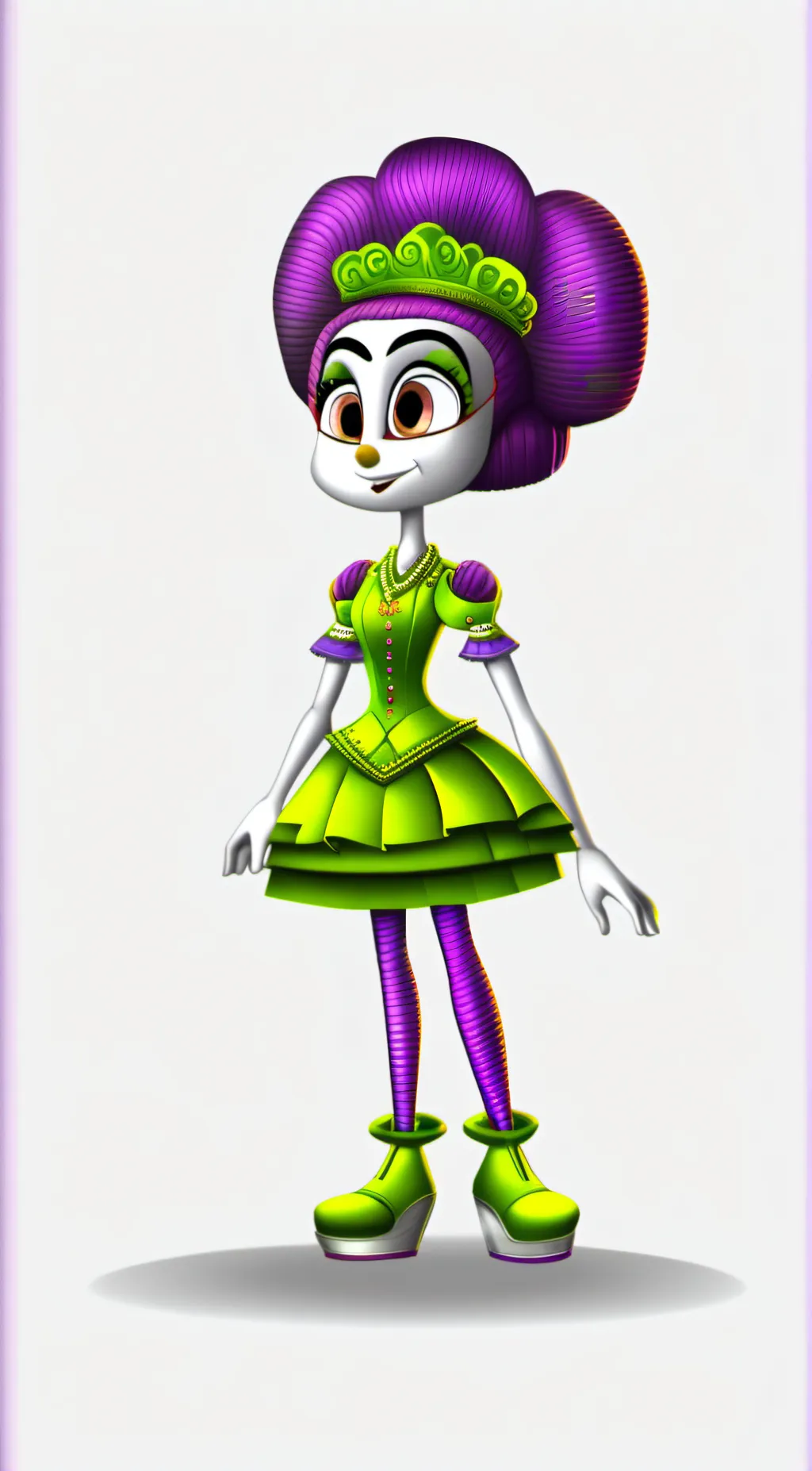ai character: velvet background