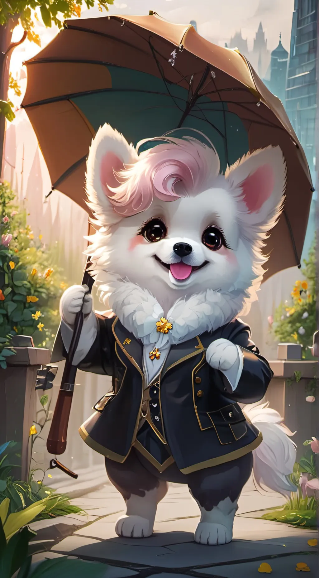 ai character: pup background