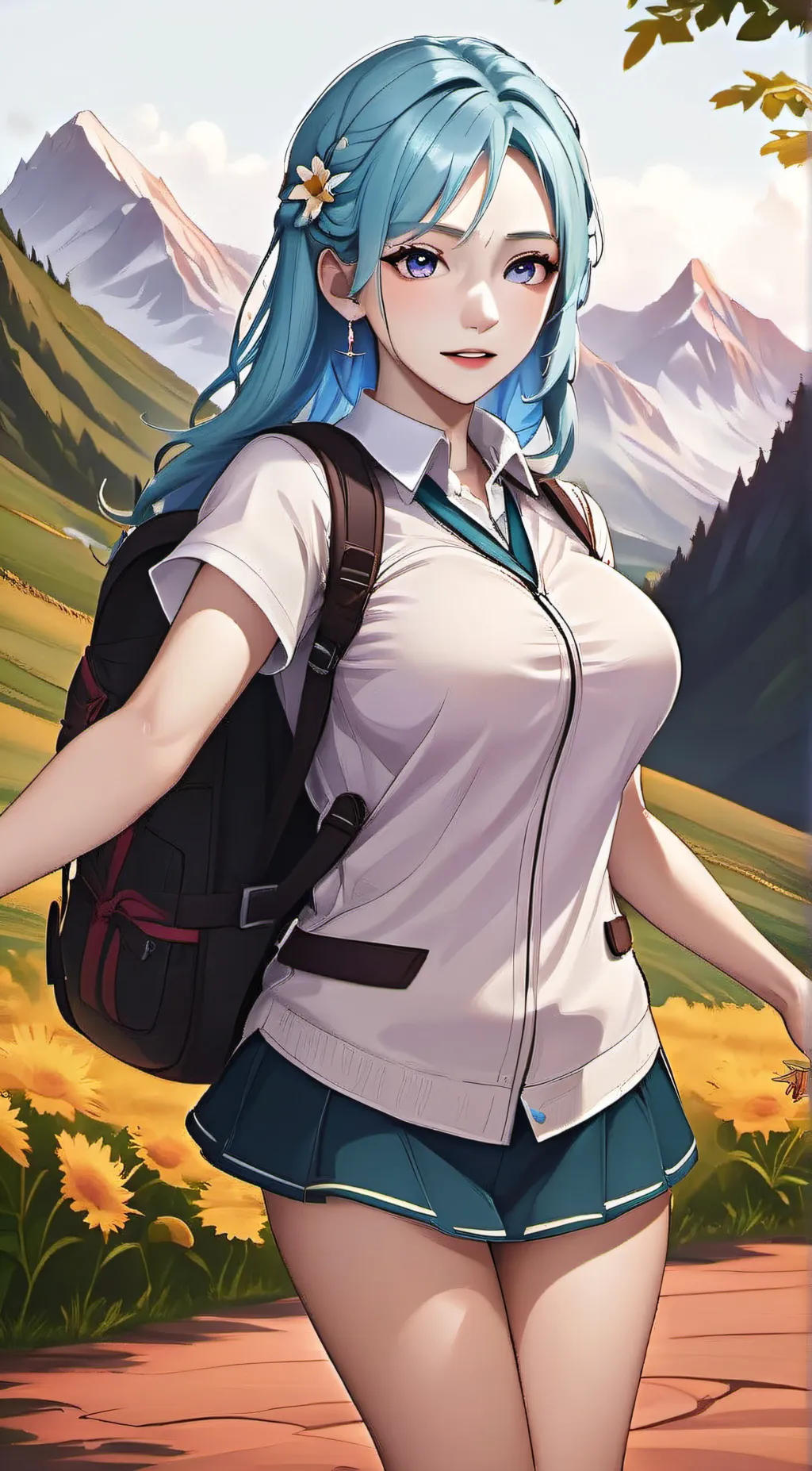ai character: Ava  background