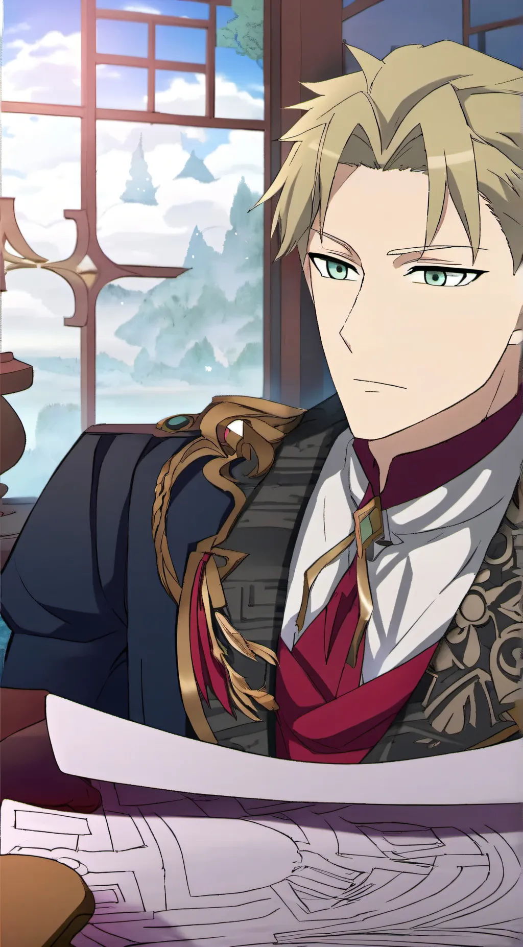 ai character: Loid Forger  background