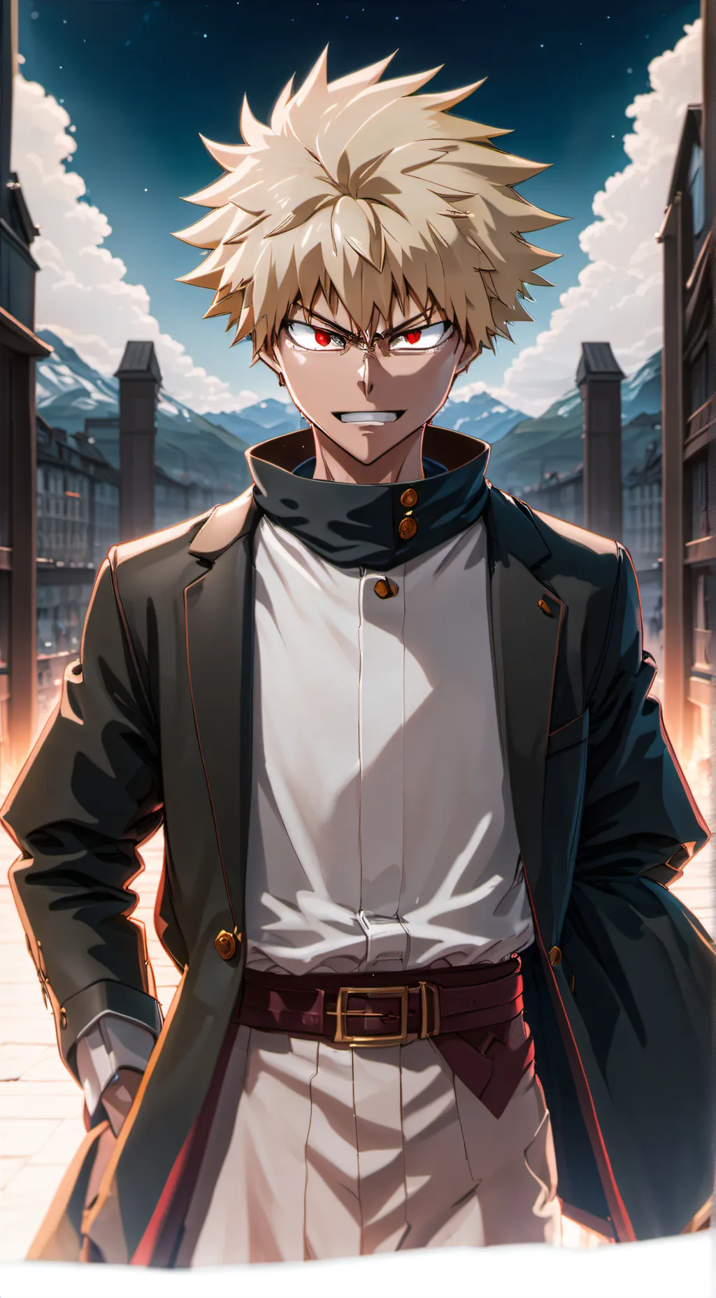 ai character: Katsuki Bakugo background
