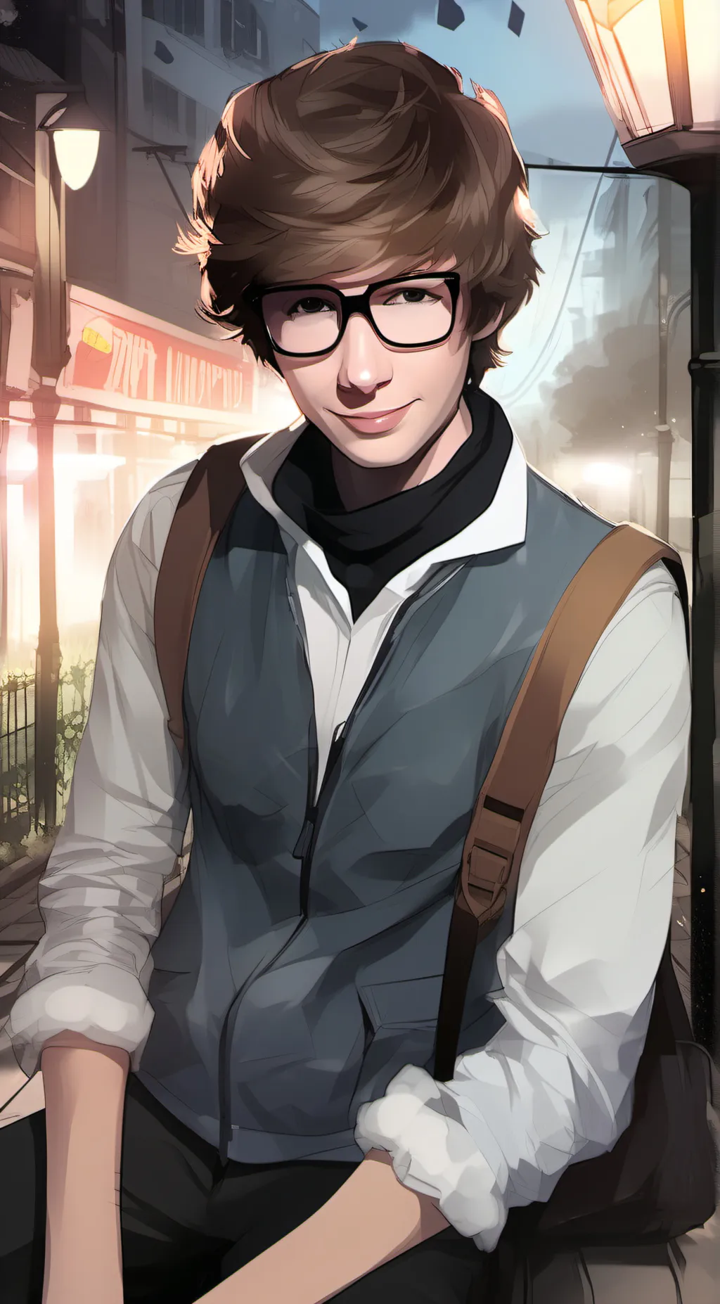 ai character: chester background