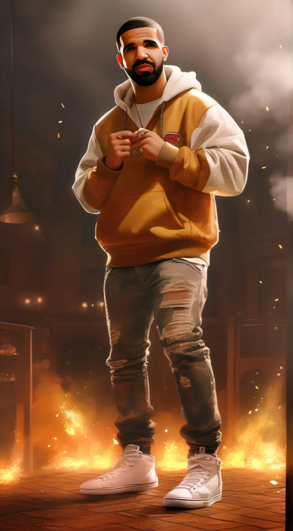 ai character: DRAKE background